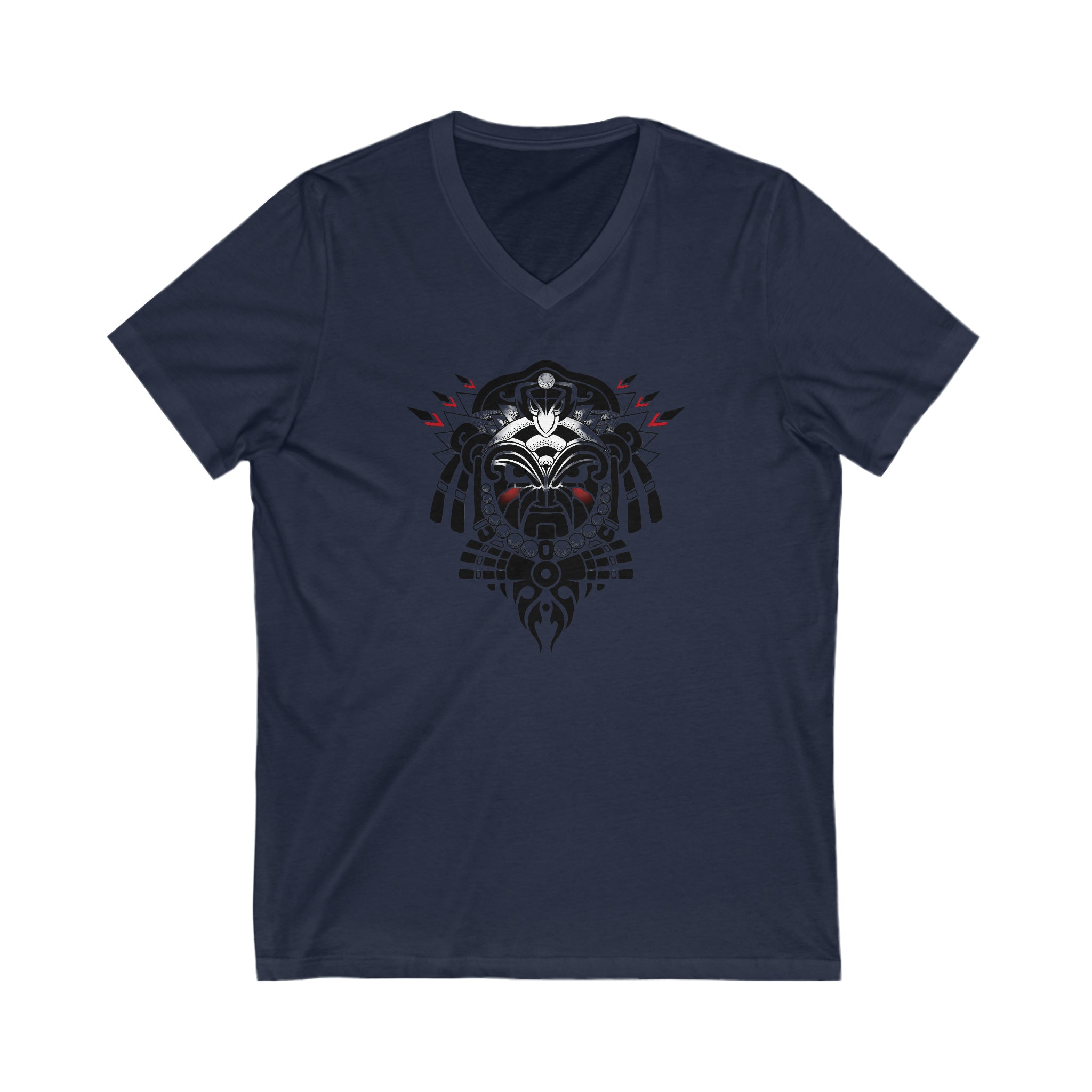 Tribal Warrior Unisex Jersey Short Sleeve V-Neck Tee