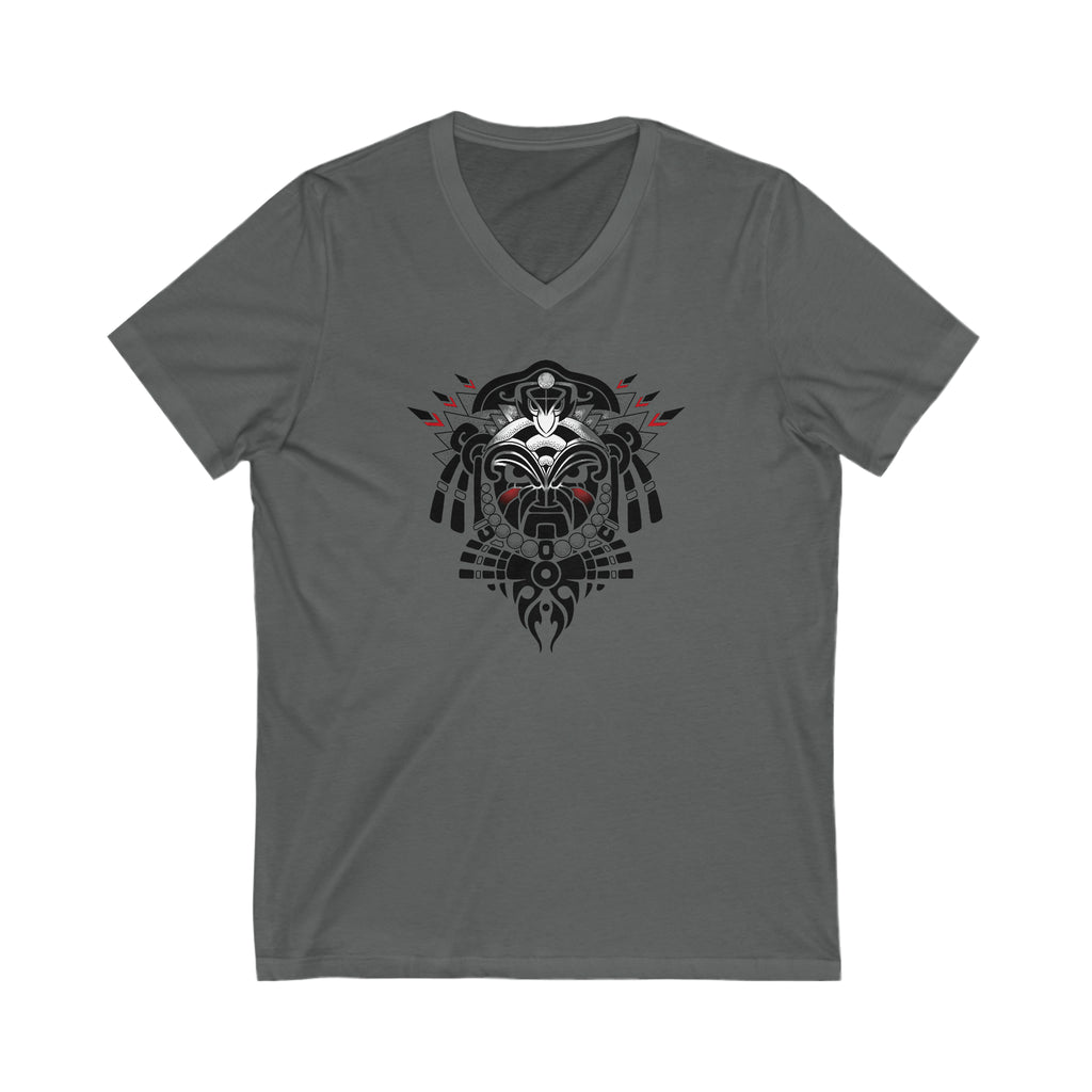 Tribal Warrior Unisex Jersey Short Sleeve V-Neck Tee