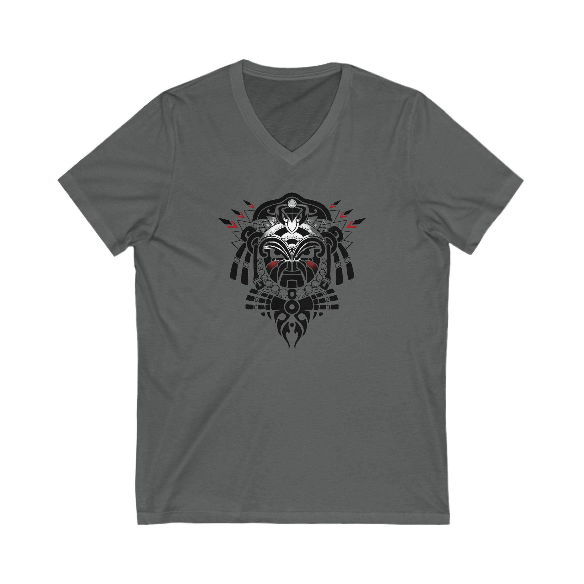 Tribal Warrior Unisex Jersey Short Sleeve V-Neck Tee