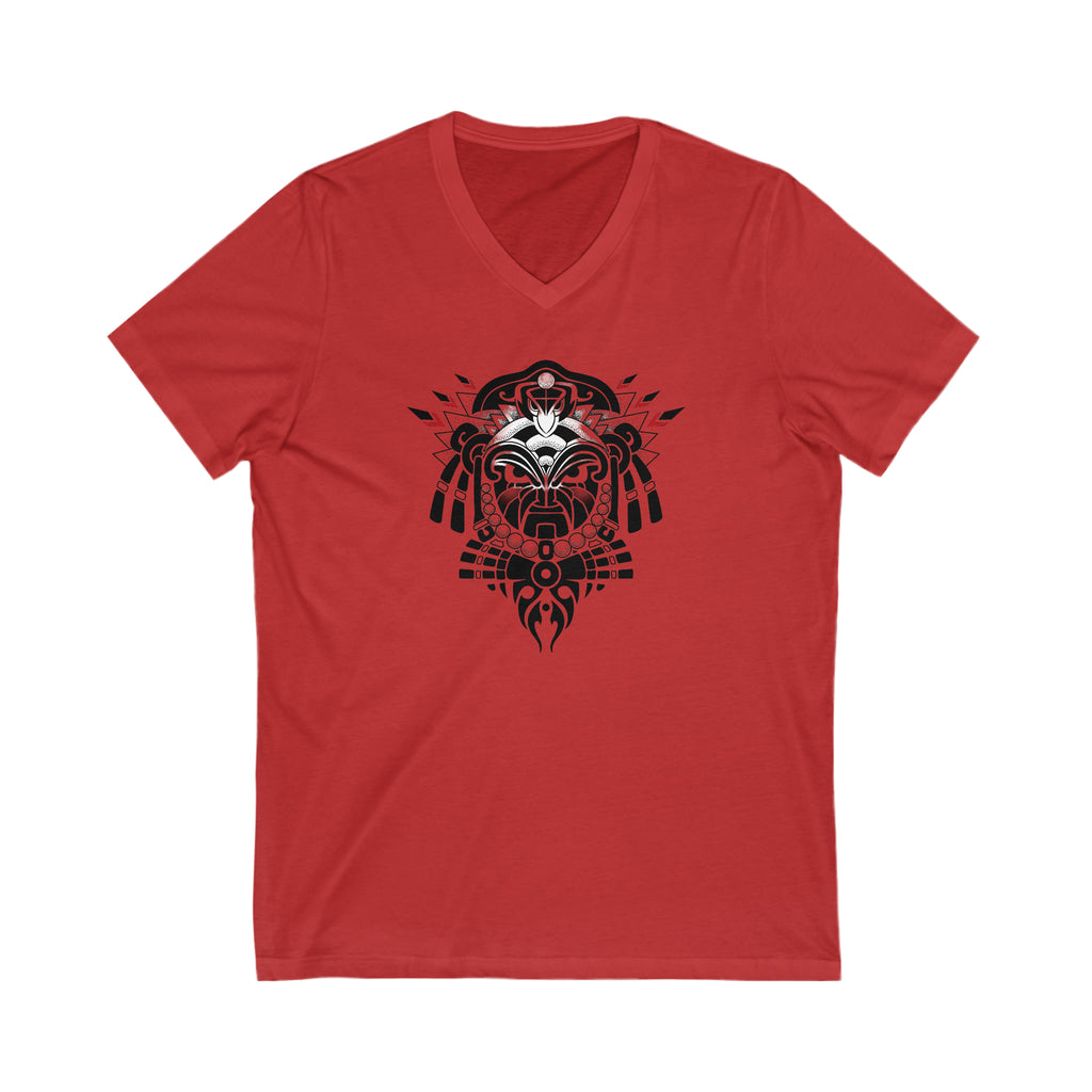 Tribal Warrior Unisex Jersey Short Sleeve V-Neck Tee