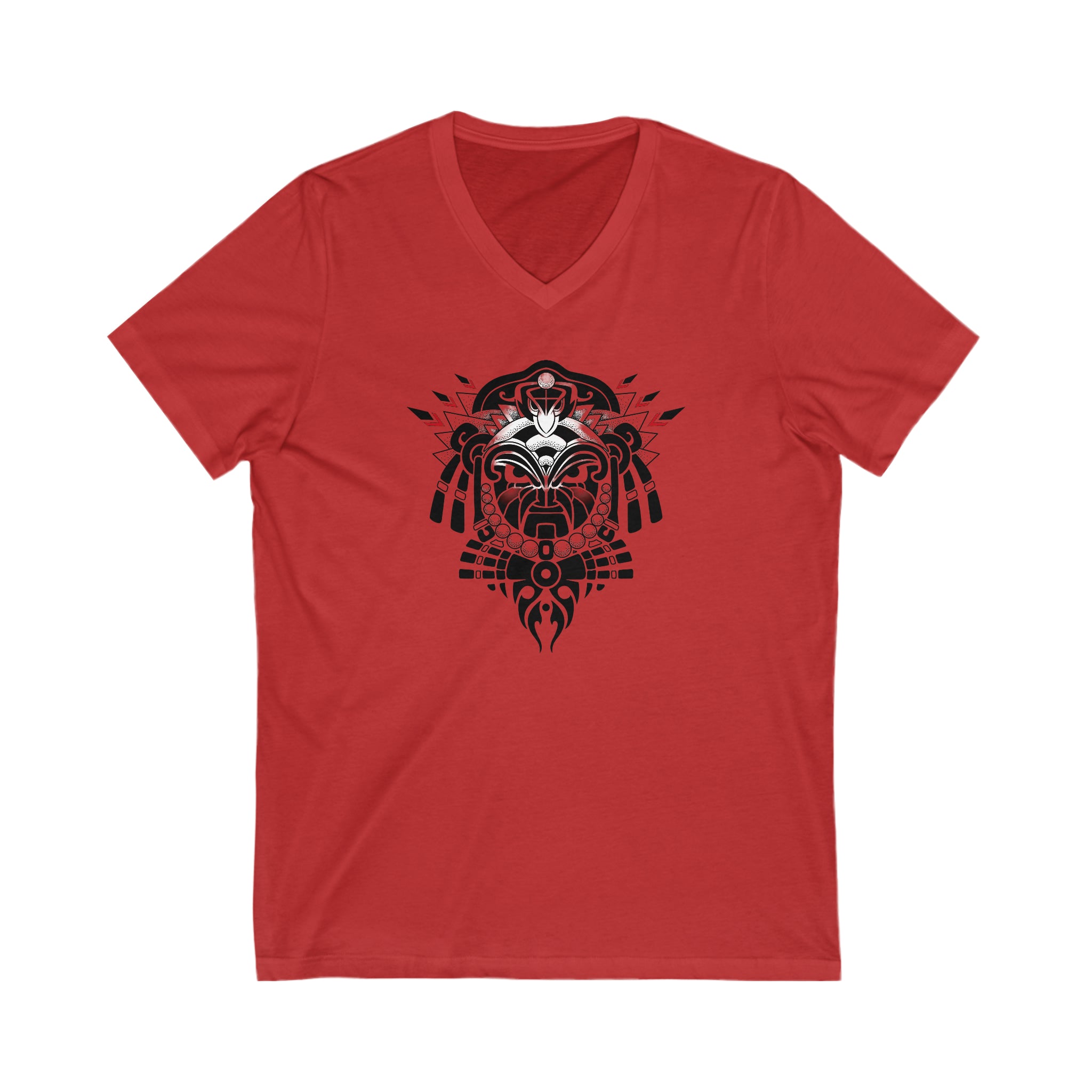 Tribal Warrior Unisex Jersey Short Sleeve V-Neck Tee