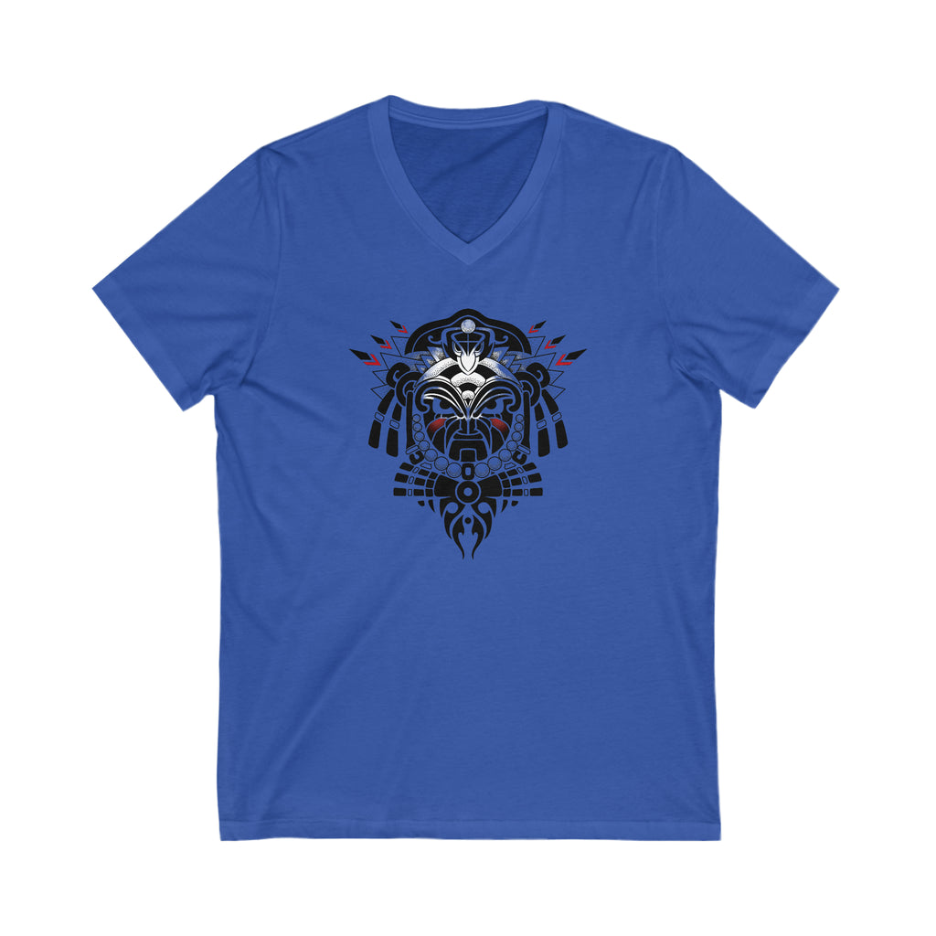 Tribal Warrior Unisex Jersey Short Sleeve V-Neck Tee