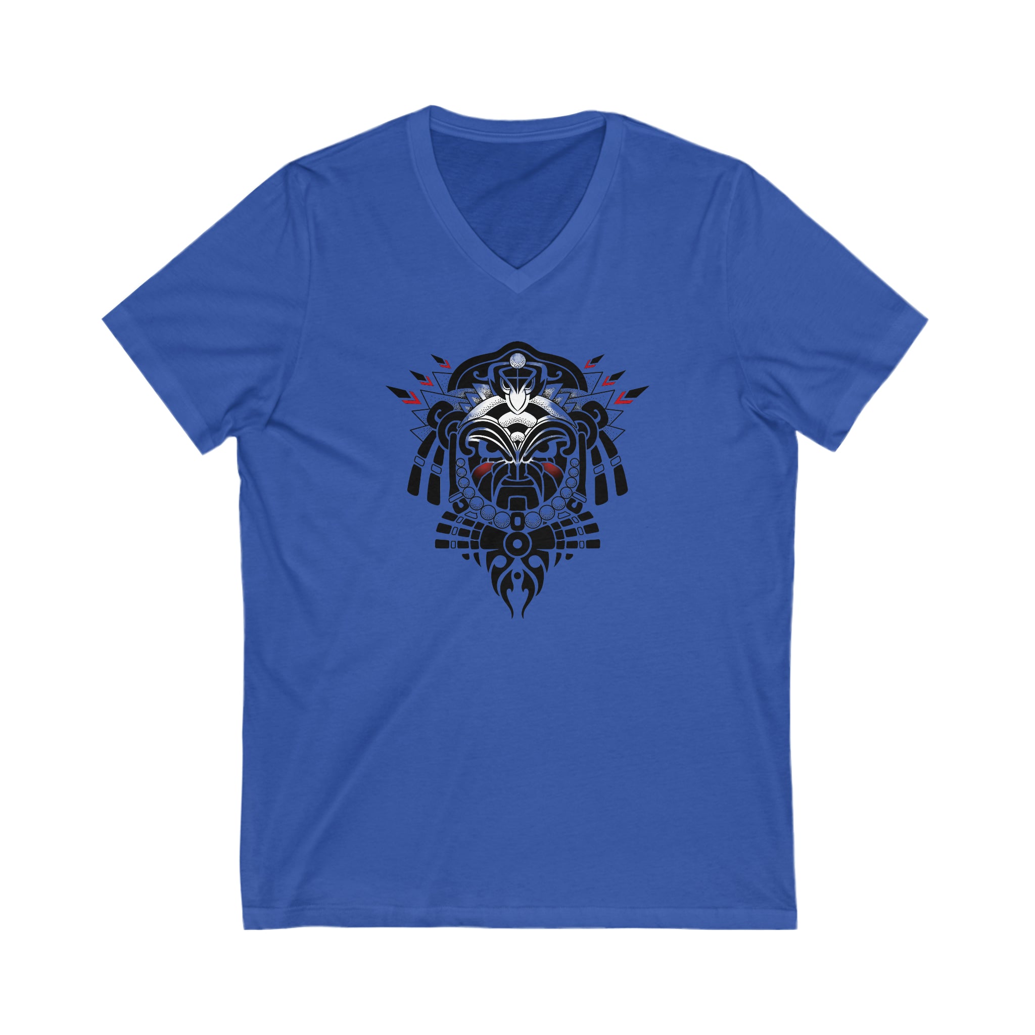 Tribal Warrior Unisex Jersey Short Sleeve V-Neck Tee