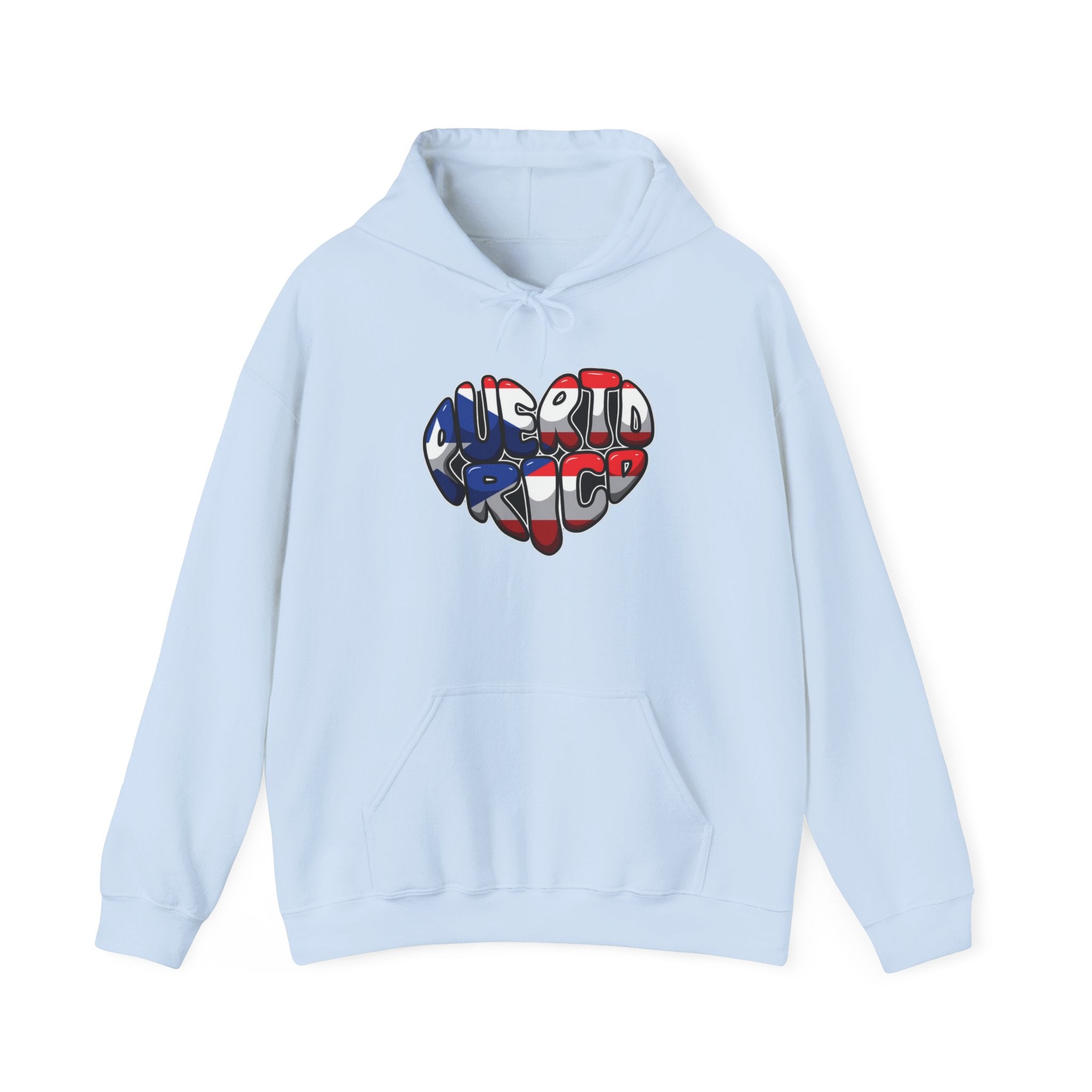 Puerto Rico Flag Heart & Frog Hoodie – Puerto Rican Pride Sweatshirt