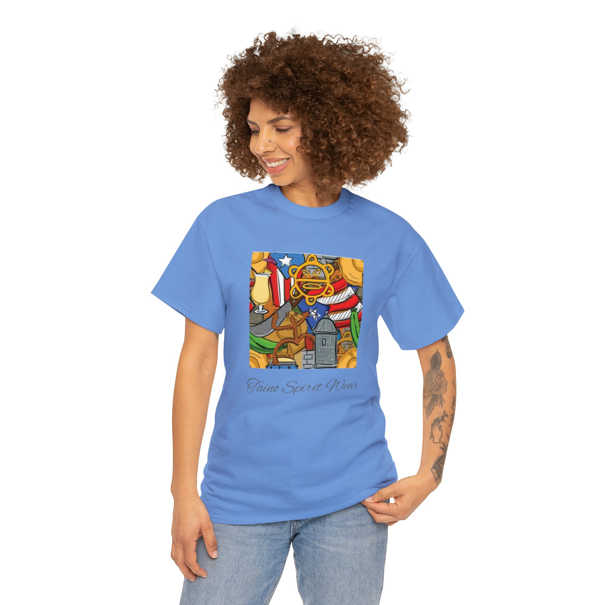 Puerto Rican Heritage Unisex Heavy Cotton Tee