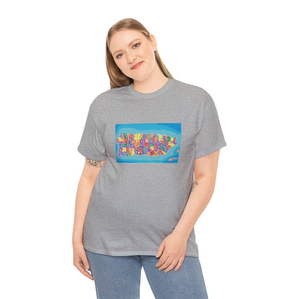 The Island of Puerto Rico Unisex Heavy Cotton Tee