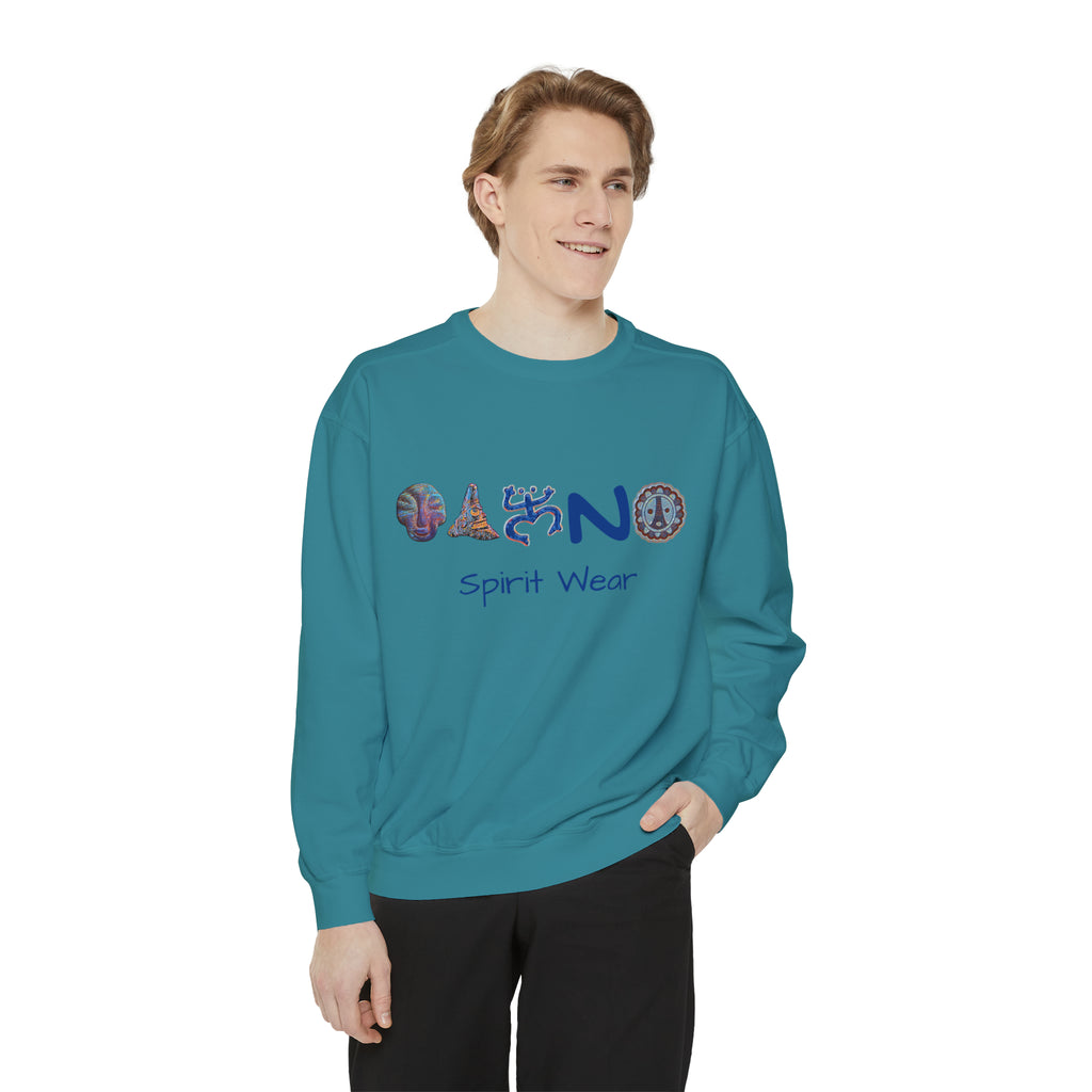 Taino Spirit Wear Symbols Unisex Garment-Dyed Sweatshirt