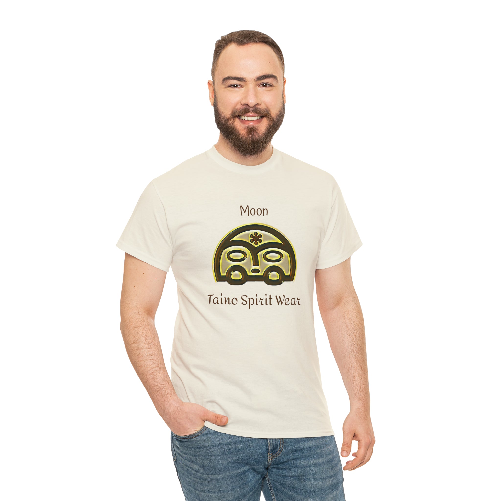 Taino Moon/ Puerto Rican Coqui Unisex Heavy Cotton Tee