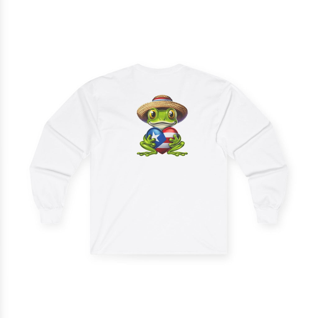 I Heart Puerto Rico/ Jibaro PR Flag Coqui Unisex Ultra Cotton Long Sleeve Tee