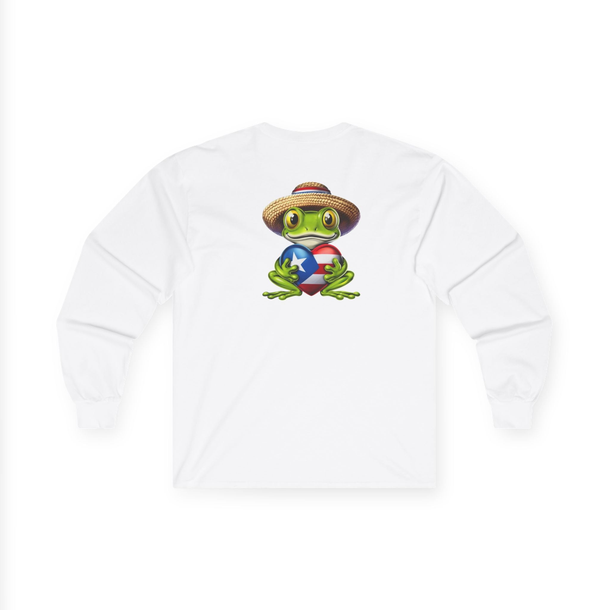 I Heart Puerto Rico/ Jibaro PR Flag Coqui Unisex Ultra Cotton Long Sleeve Tee