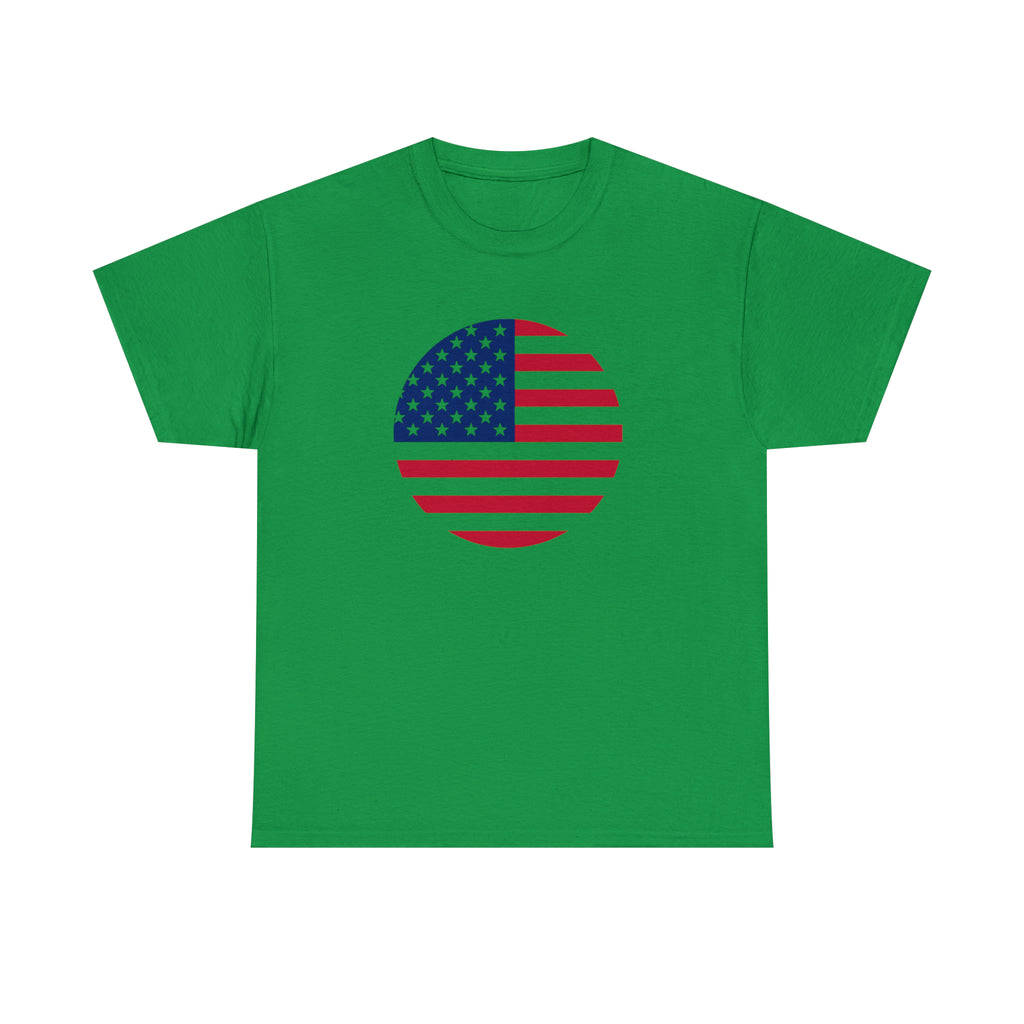 American Flag Globe Unisex Heavy Cotton Tee