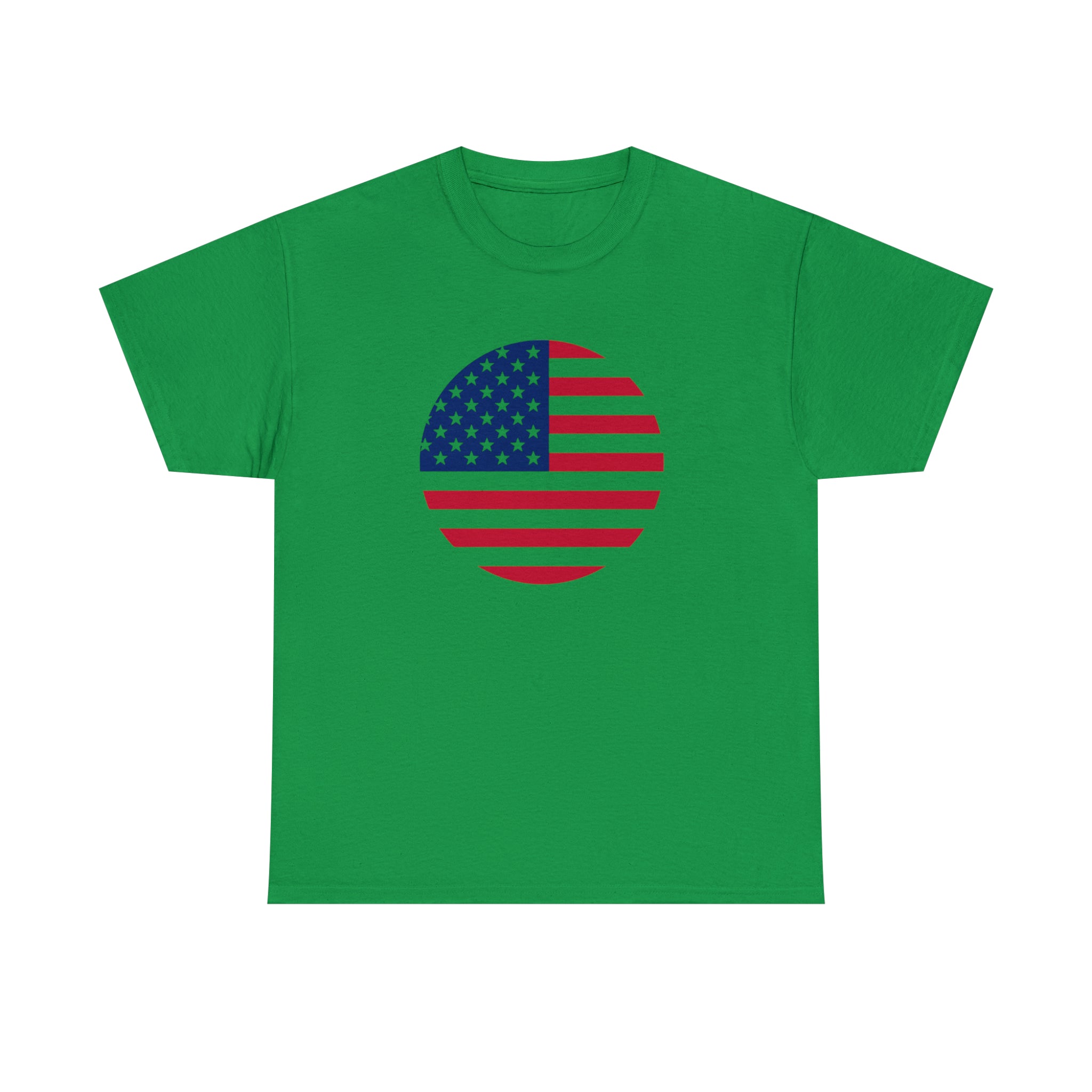 American Flag Globe Unisex Heavy Cotton Tee