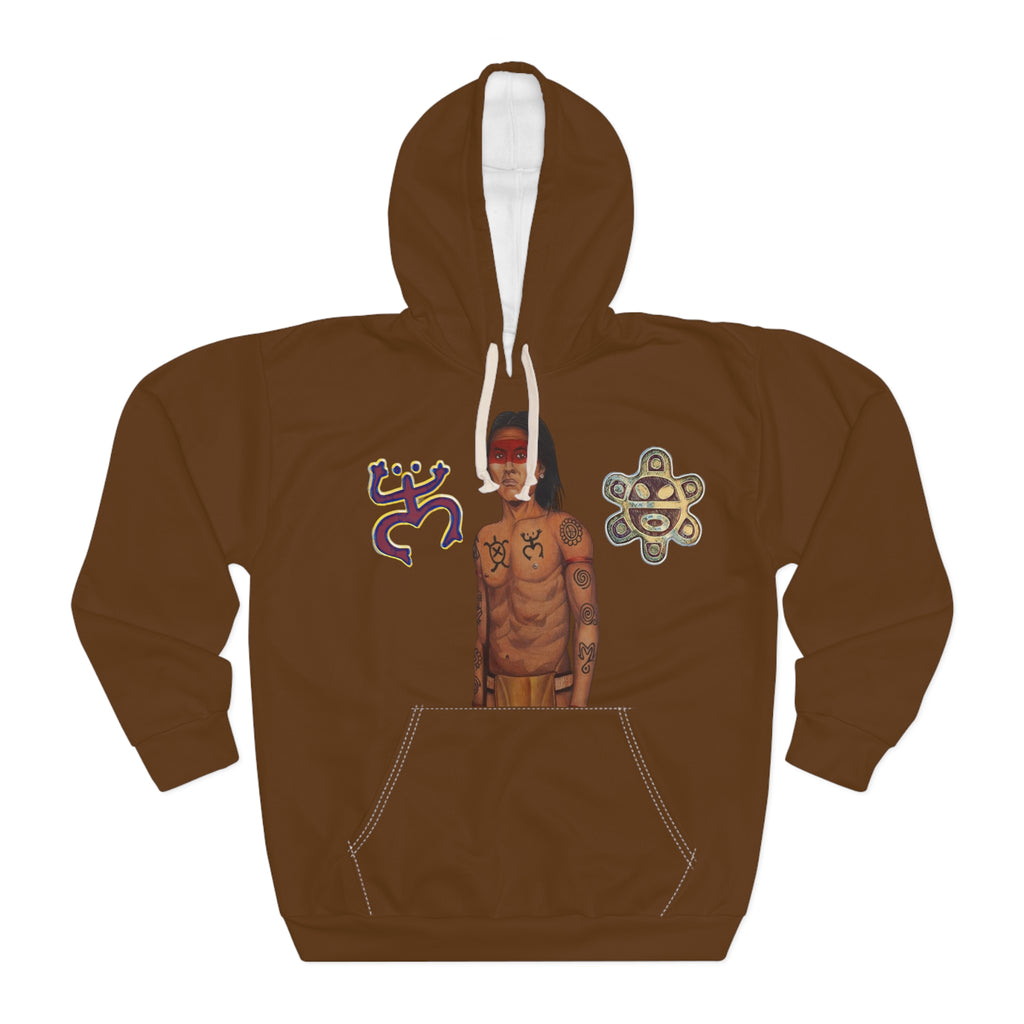 Taino Coqui/Sun/Warrior Unisex Pullover Hoodie (AOP)