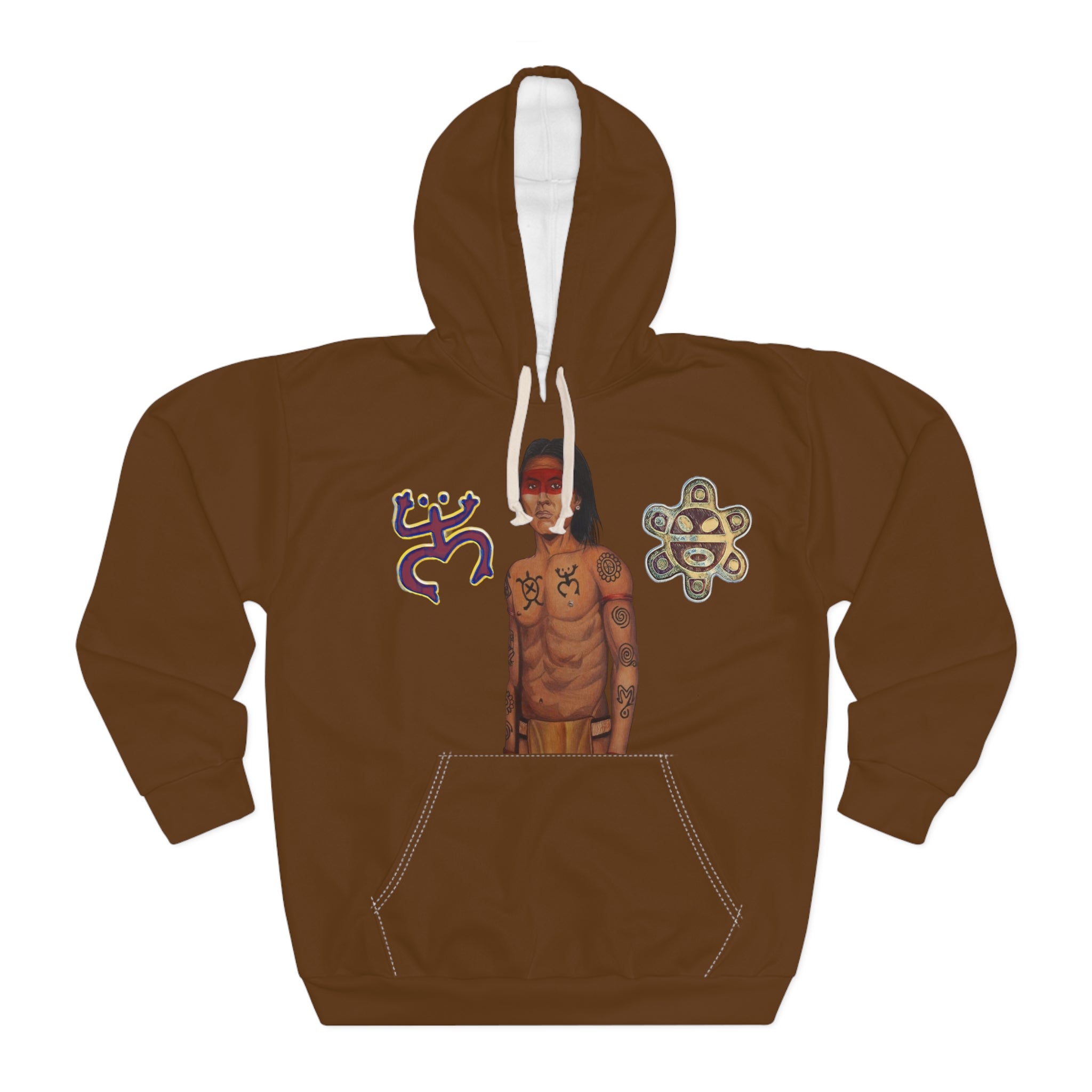 Taino Coqui/Sun/Warrior Unisex Pullover Hoodie (AOP)