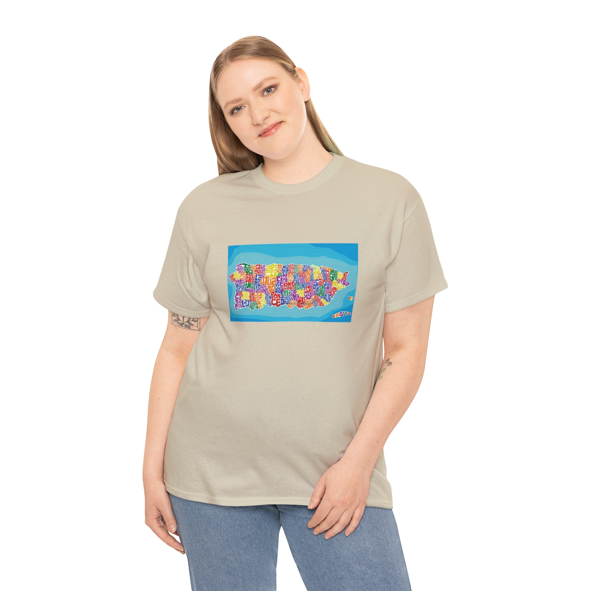 The Island of Puerto Rico Unisex Heavy Cotton Tee