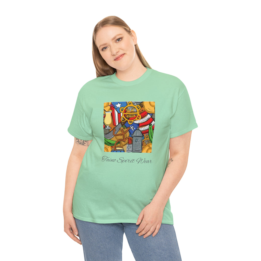 Puerto Rican Heritage Unisex Heavy Cotton Tee