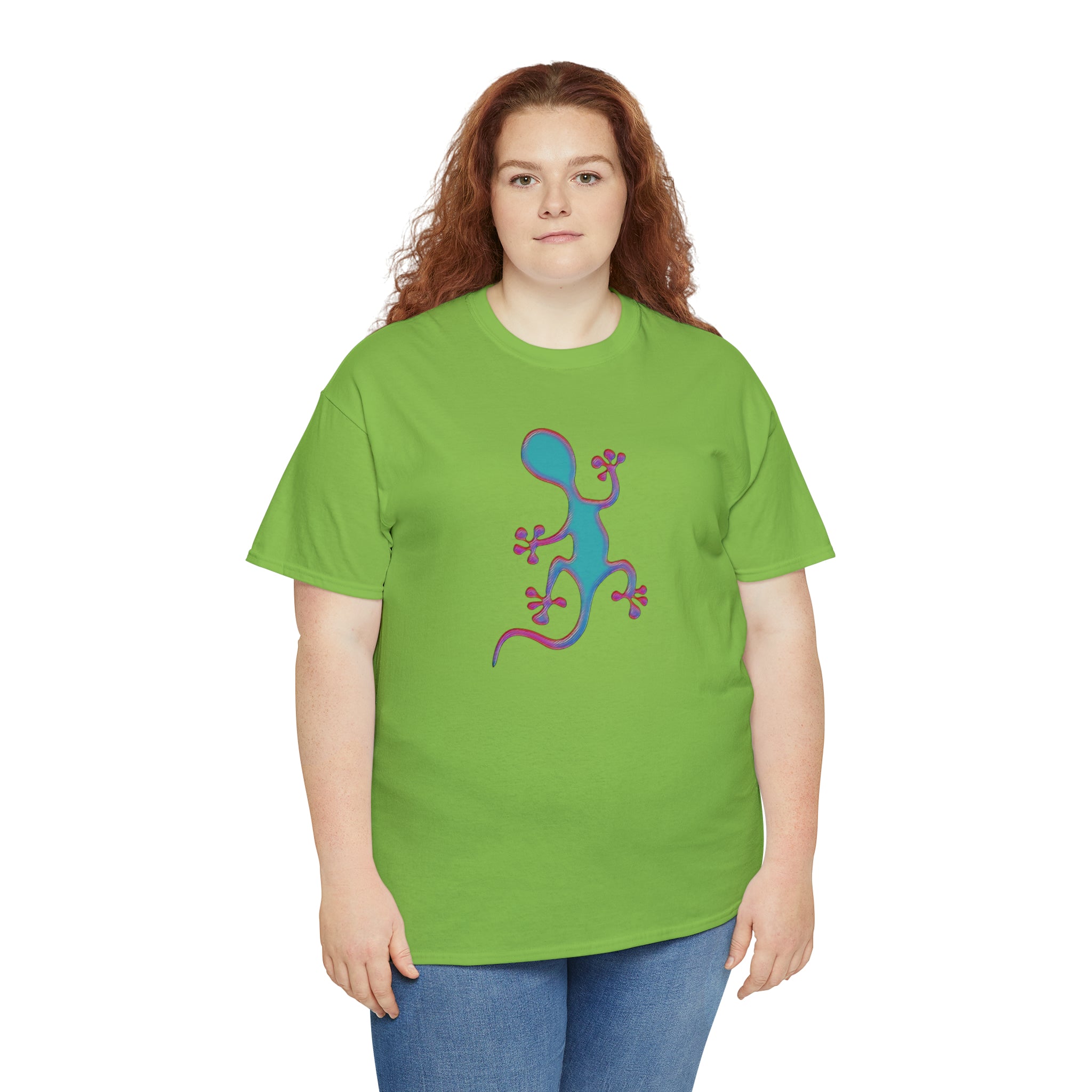 Taino-Inspired Salamander 2 Unisex Heavy Cotton Tee