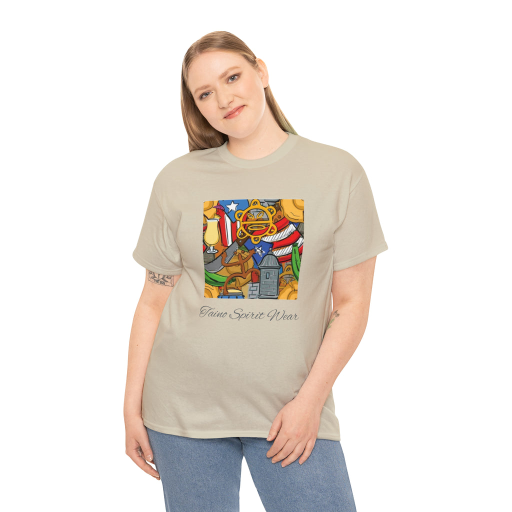 Puerto Rican Heritage Unisex Heavy Cotton Tee