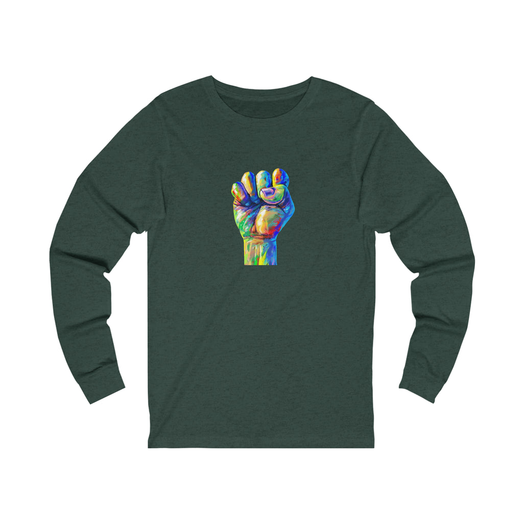 Power to The People Fist Unisex Jersey Long Sleeve Tee