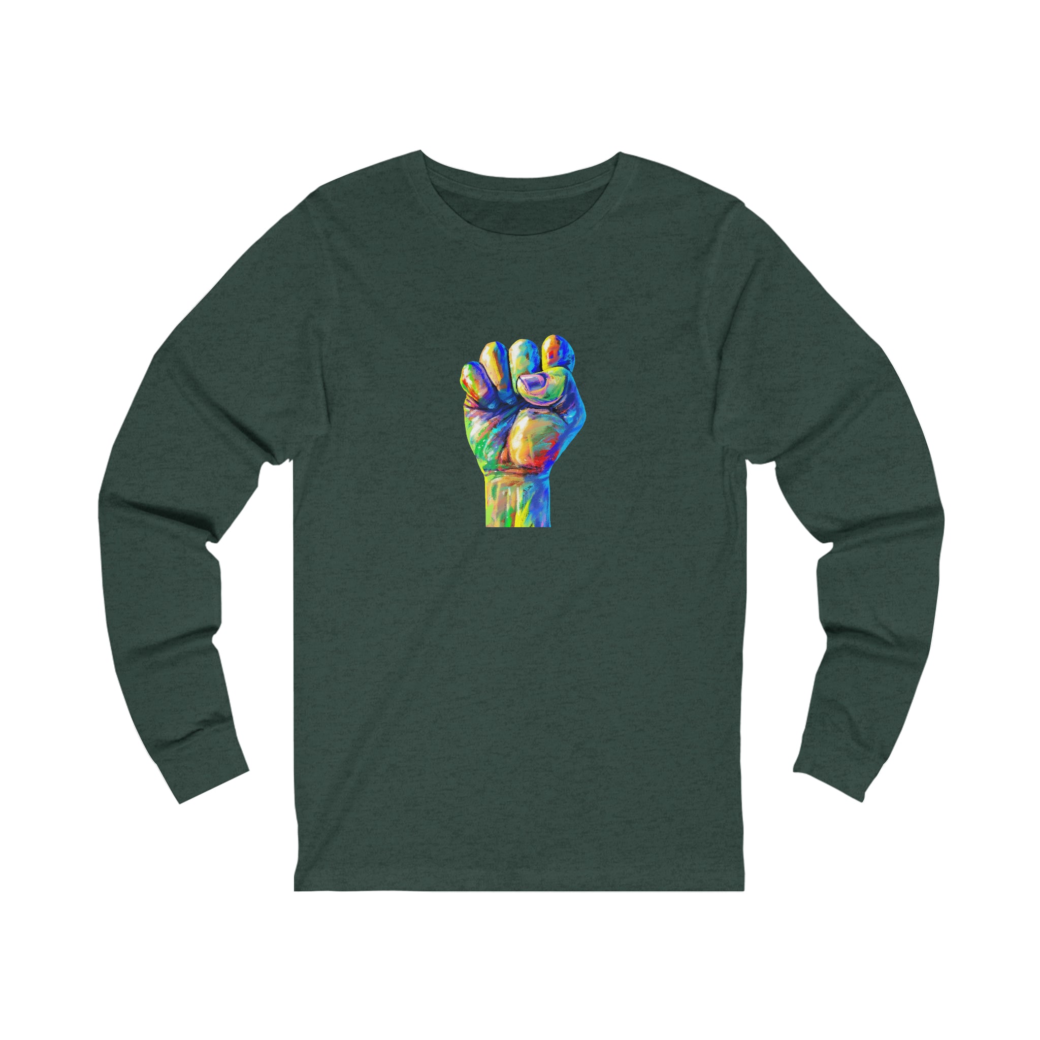 Power to The People Fist Unisex Jersey Long Sleeve Tee
