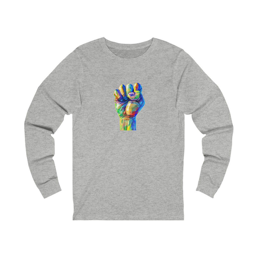 Power to The People Fist Unisex Jersey Long Sleeve Tee