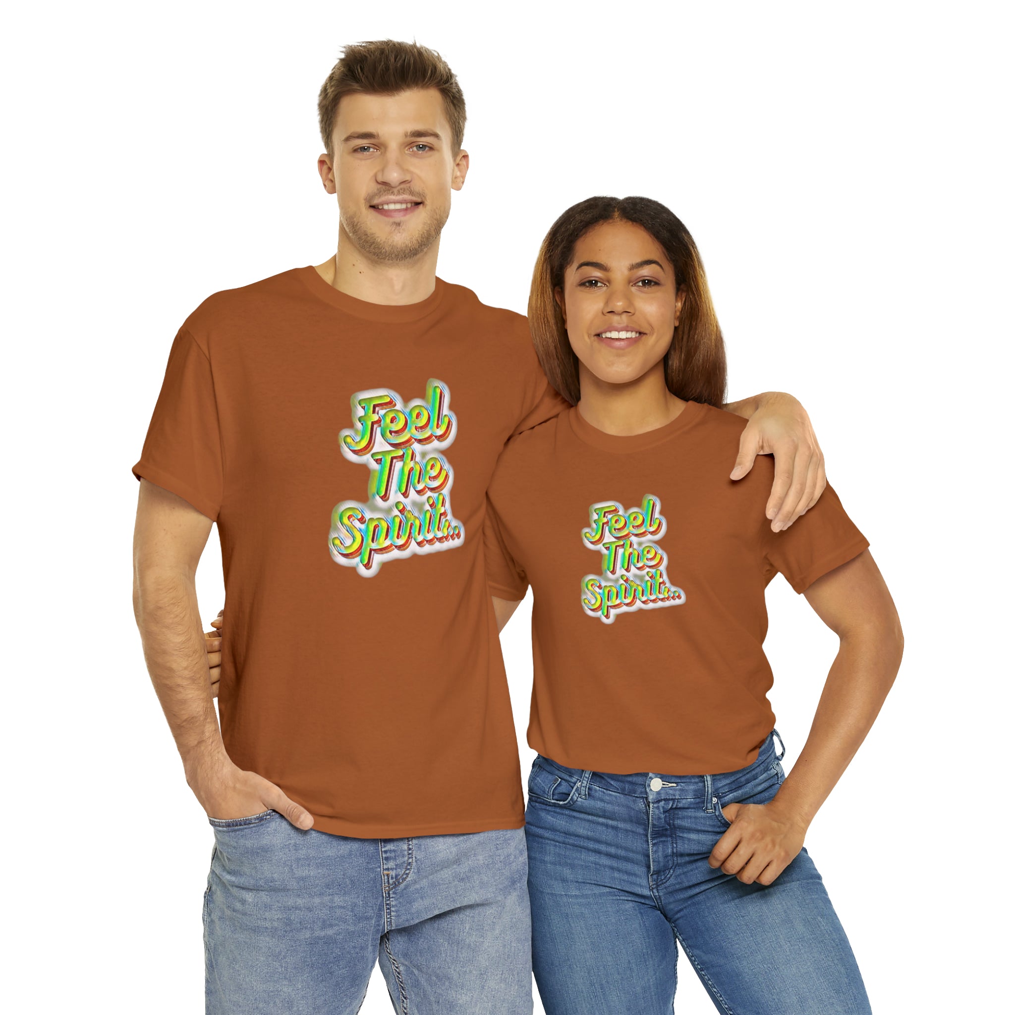 Feel The Spirit Unisex Heavy Cotton Tee