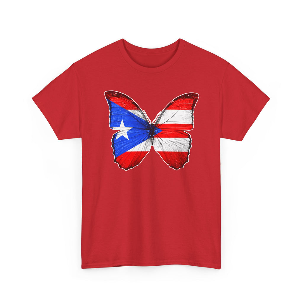 Women's Puerto Rico Flag Butterfly T-Shirt