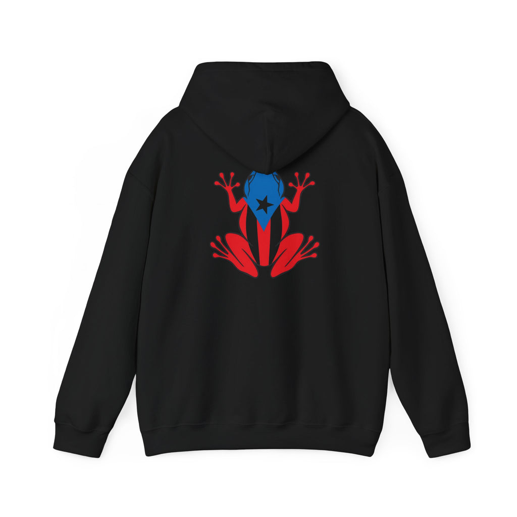 Puerto Rico Flag Heart & Frog Hoodie – Puerto Rican Pride Sweatshirt