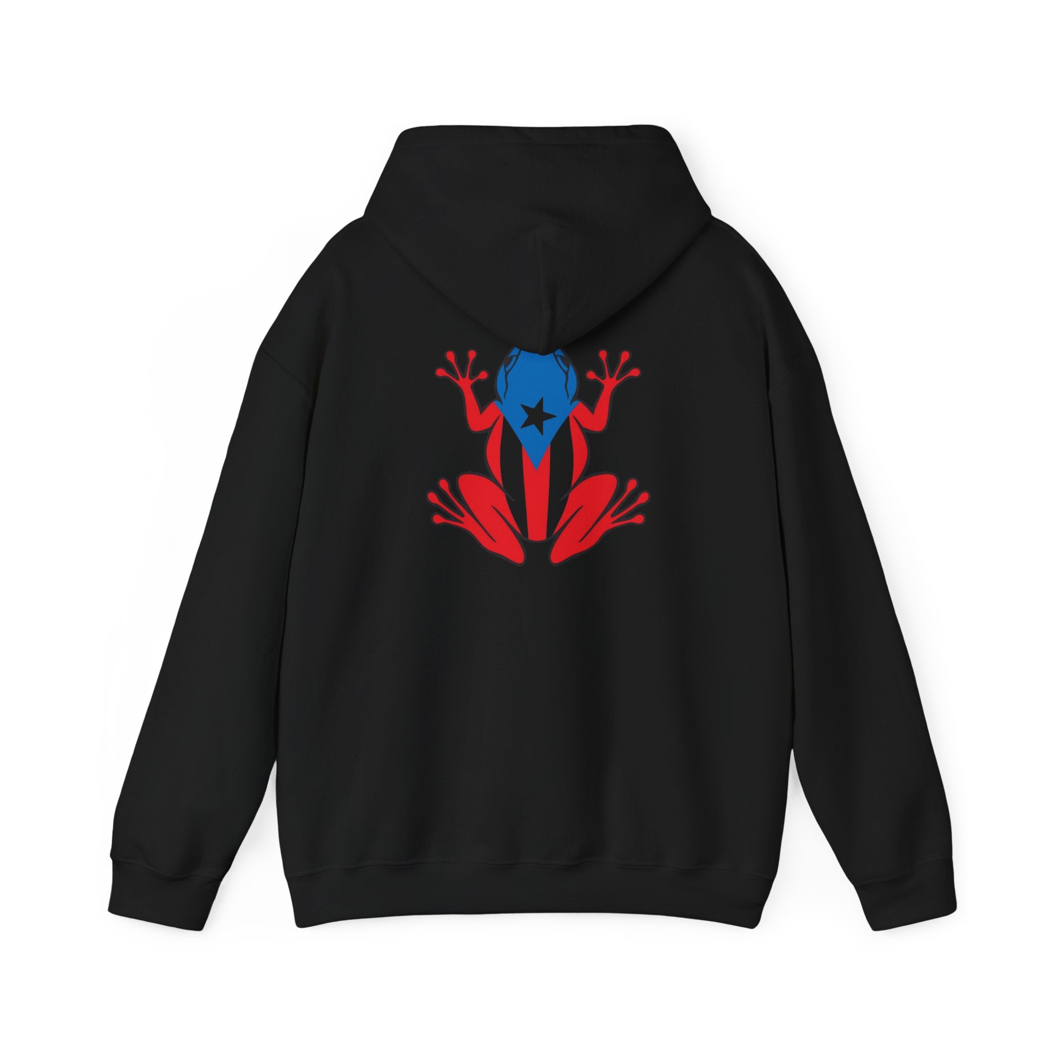 Puerto Rico Flag Heart & Frog Hoodie – Puerto Rican Pride Sweatshirt