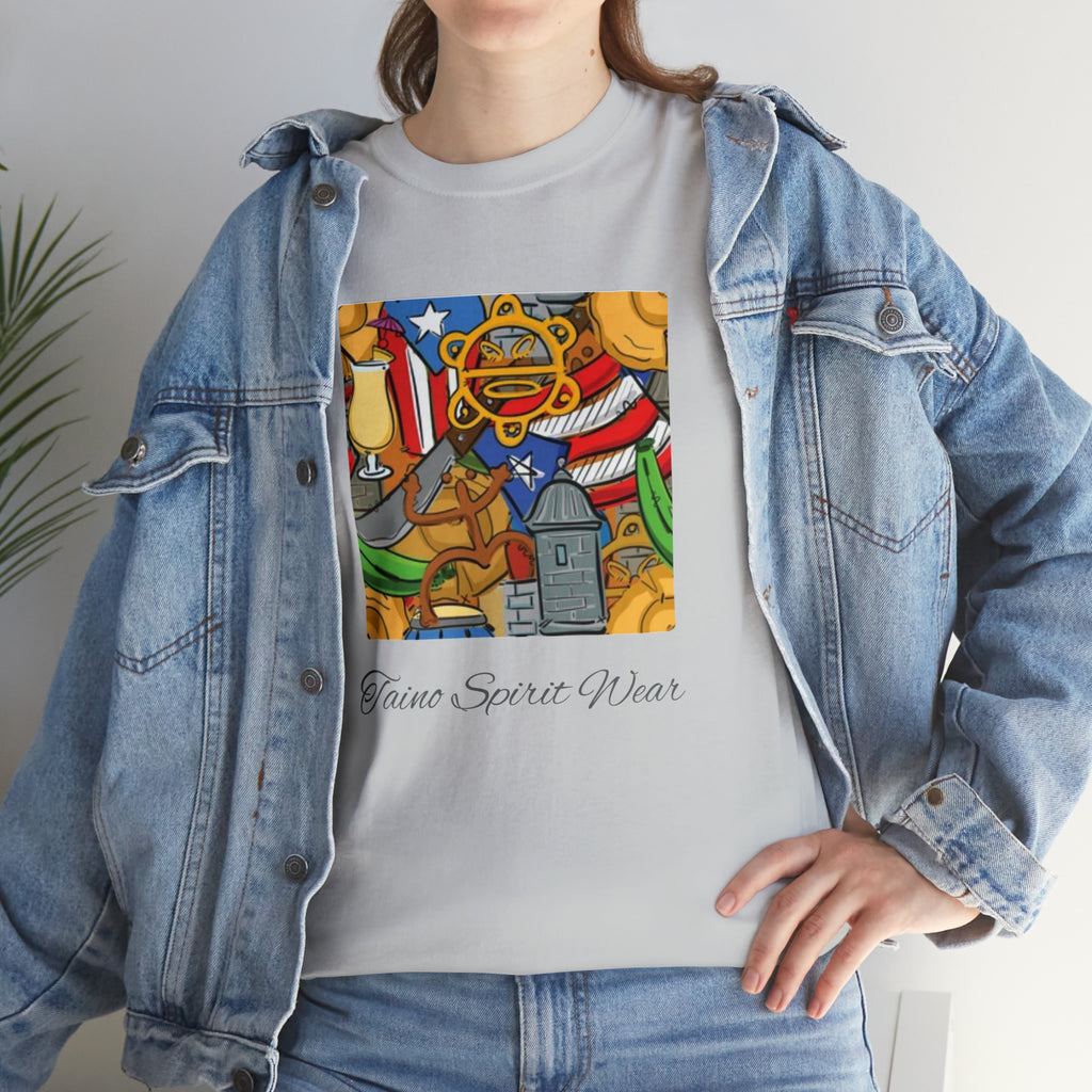 Puerto Rican Heritage Unisex Heavy Cotton Tee