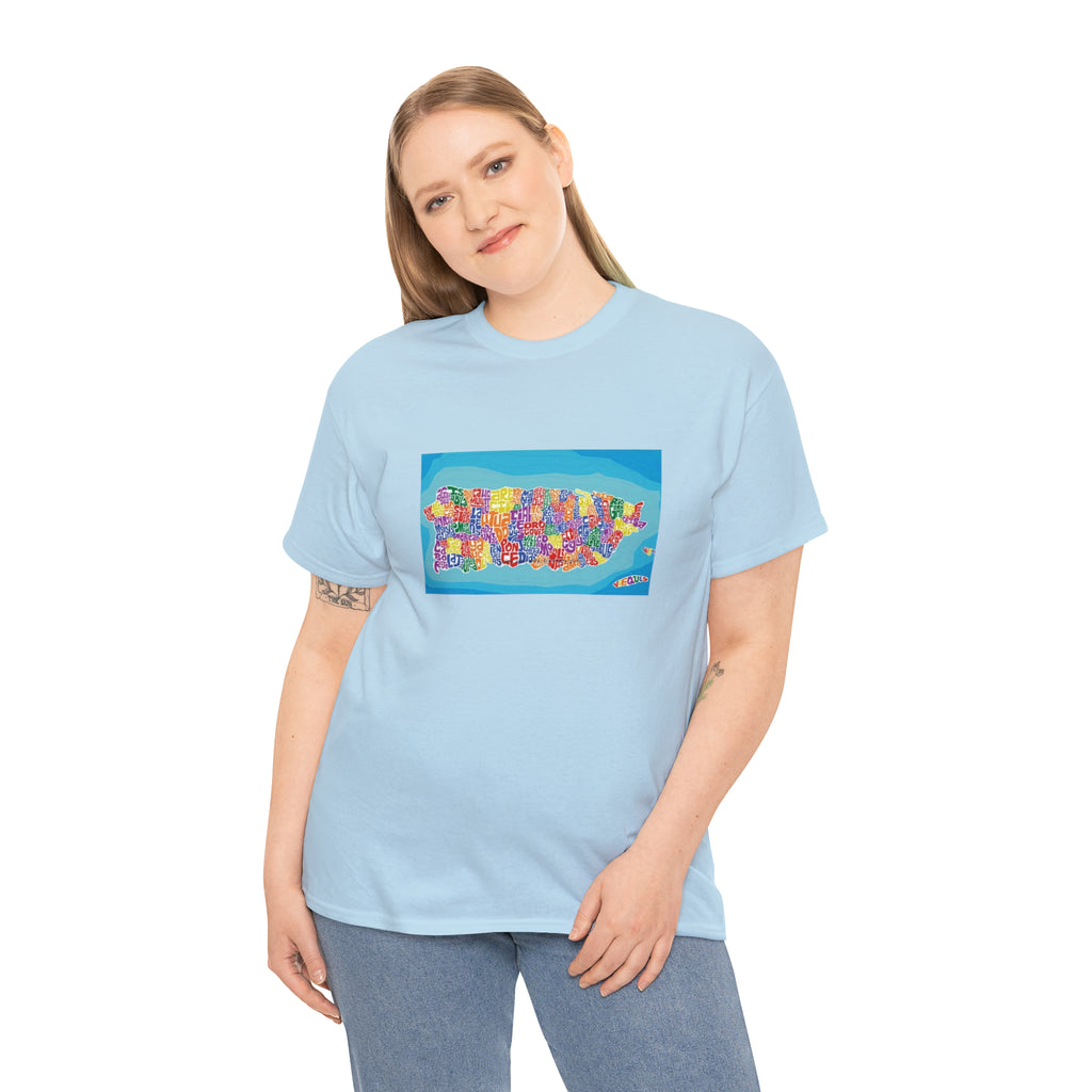 The Island of Puerto Rico Unisex Heavy Cotton Tee