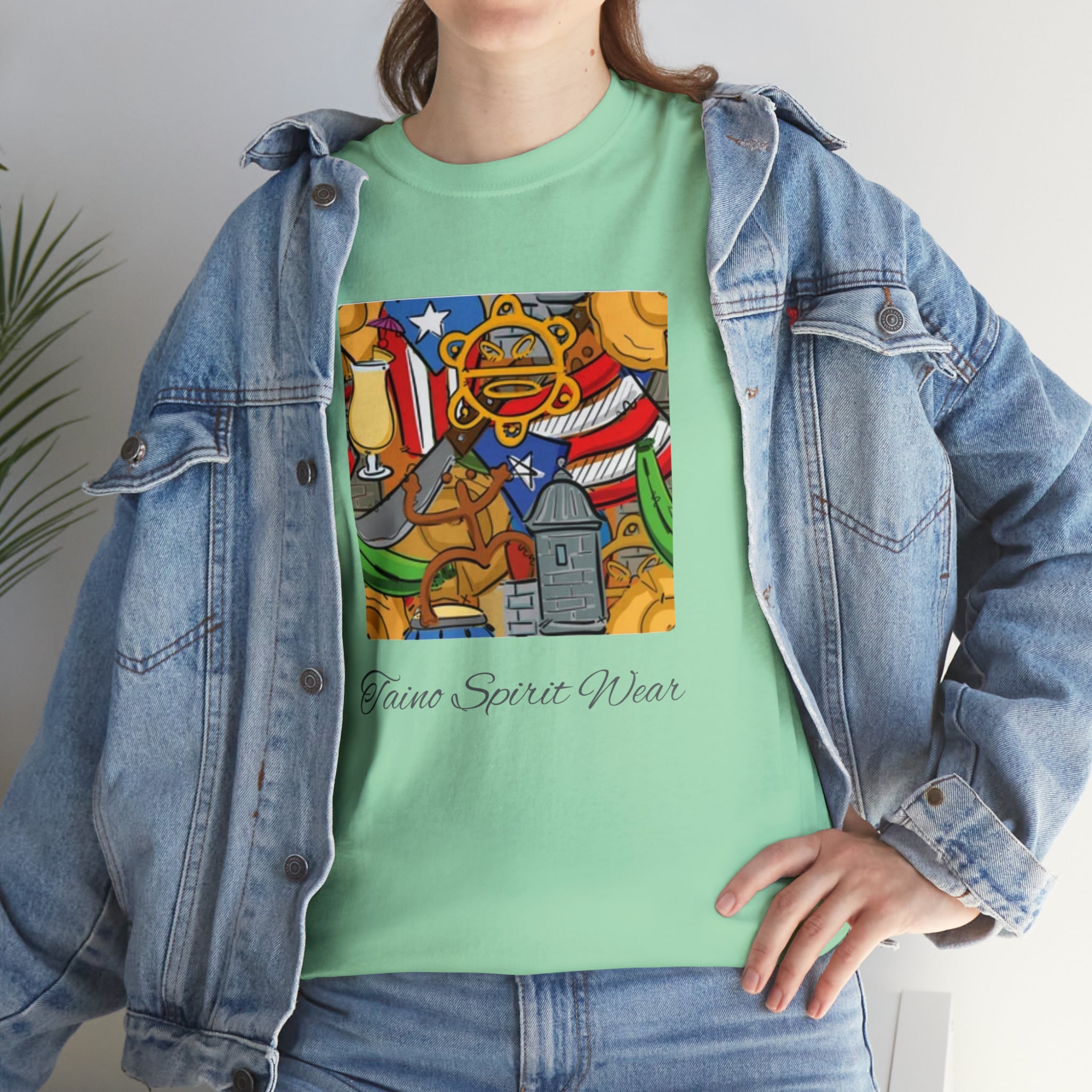Puerto Rican Heritage Unisex Heavy Cotton Tee
