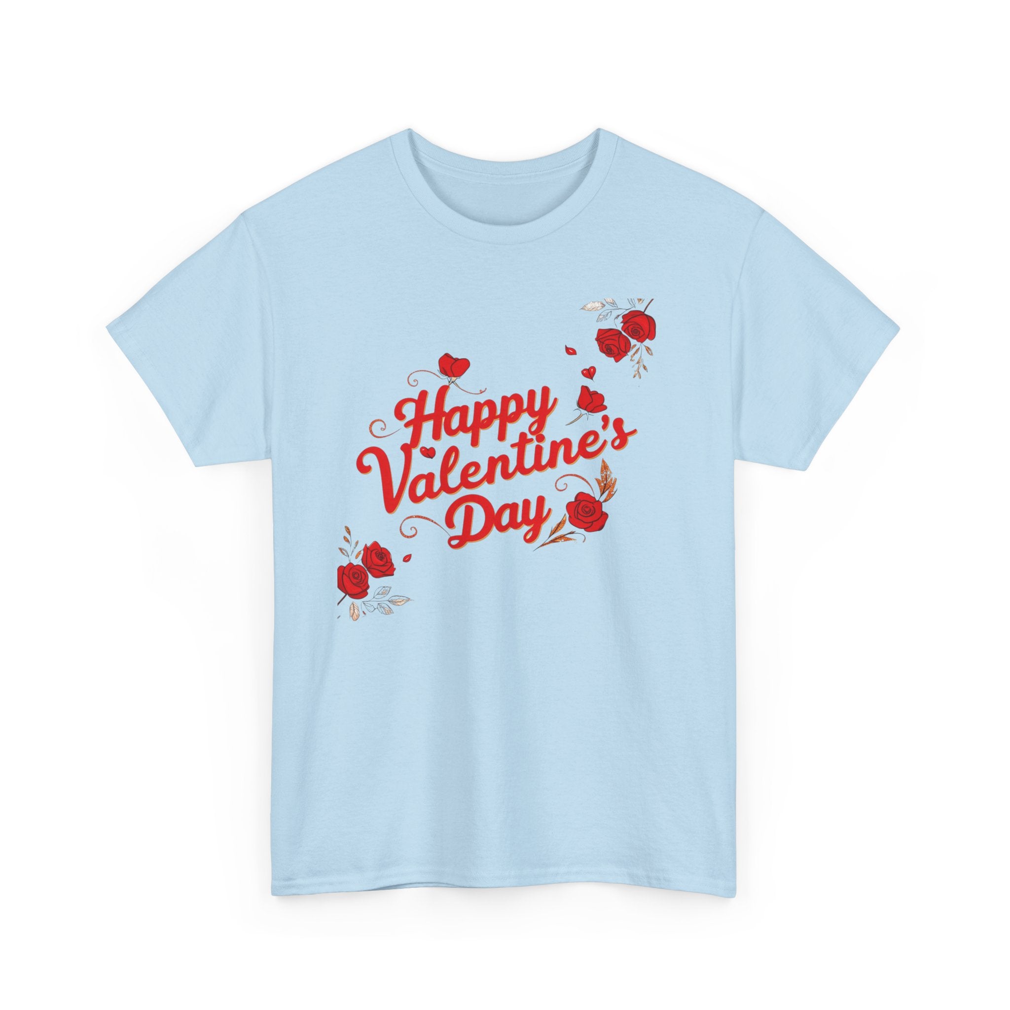 Valentine's Day Tee — "Happy Valentine's Day" Heart Design