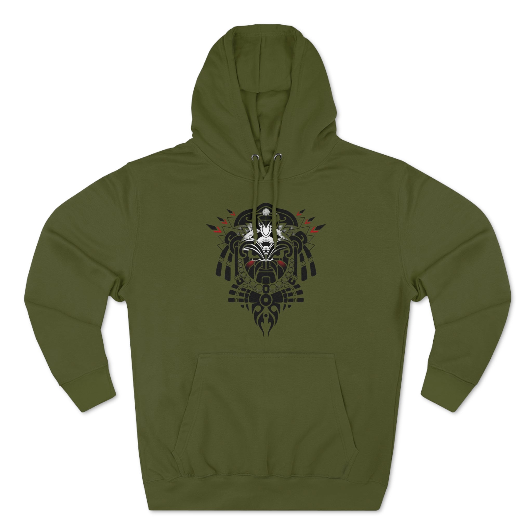 Tribal-Inspired Unisex Premium Pullover Hoodie