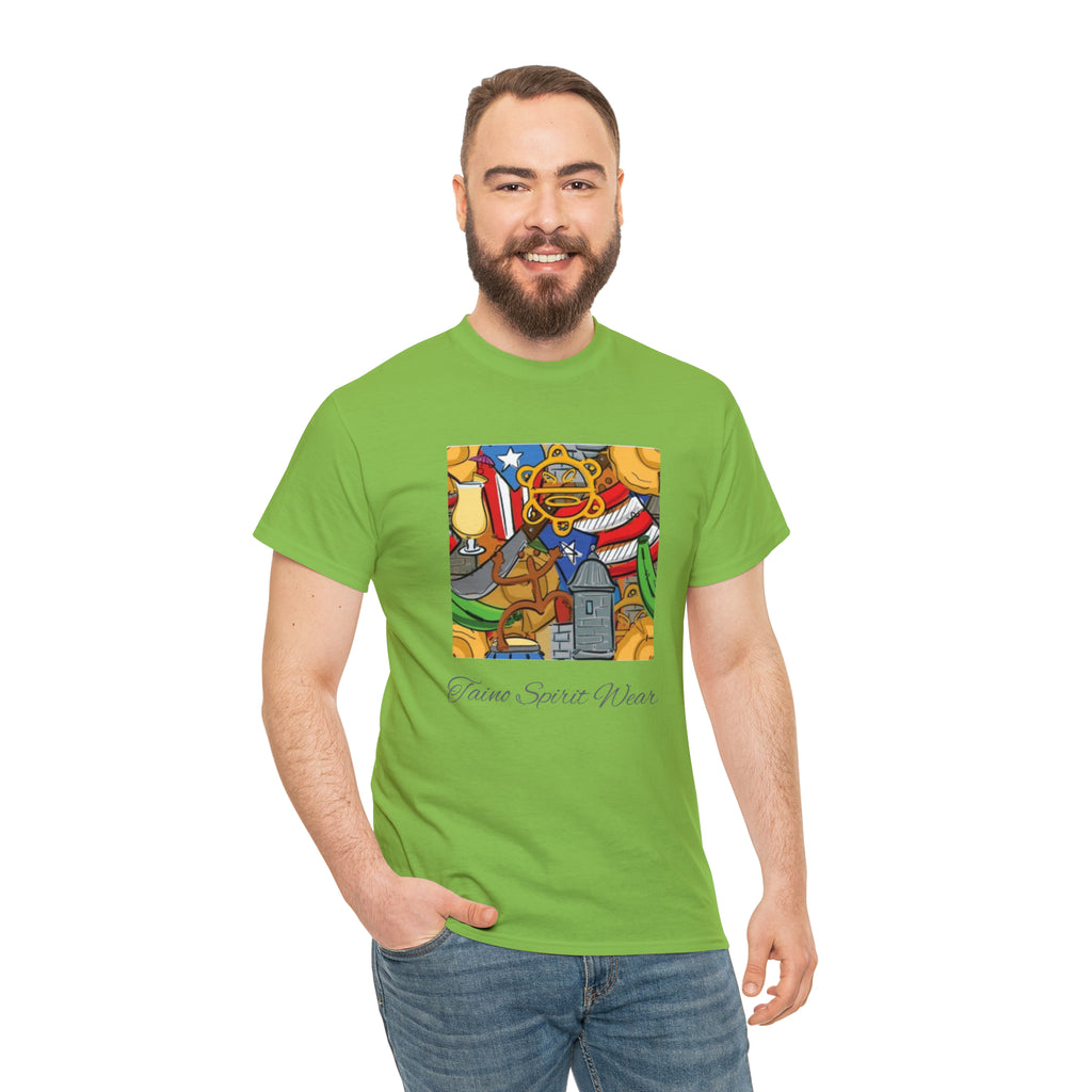 Puerto Rican Heritage Unisex Heavy Cotton Tee