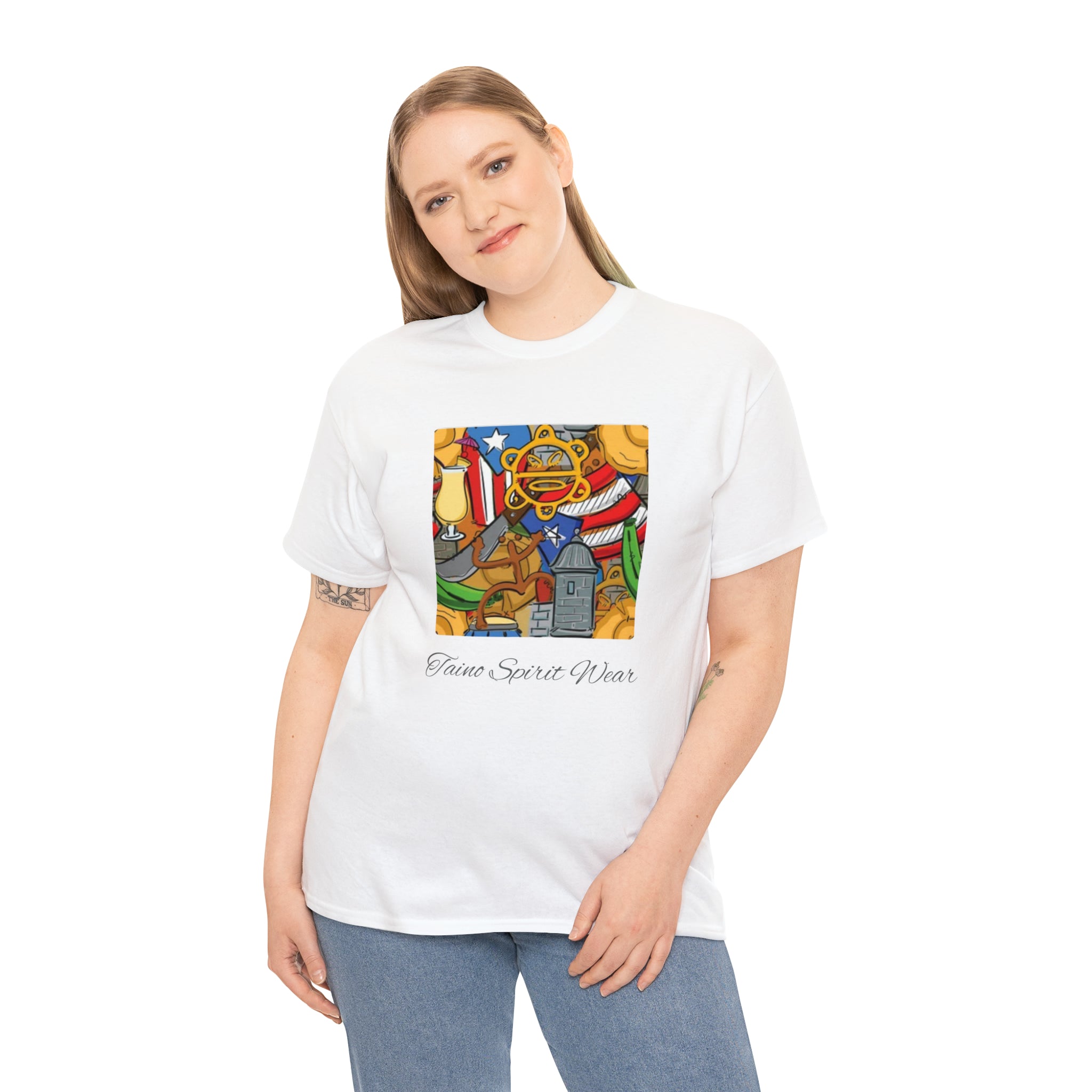 Puerto Rican Heritage Unisex Heavy Cotton Tee