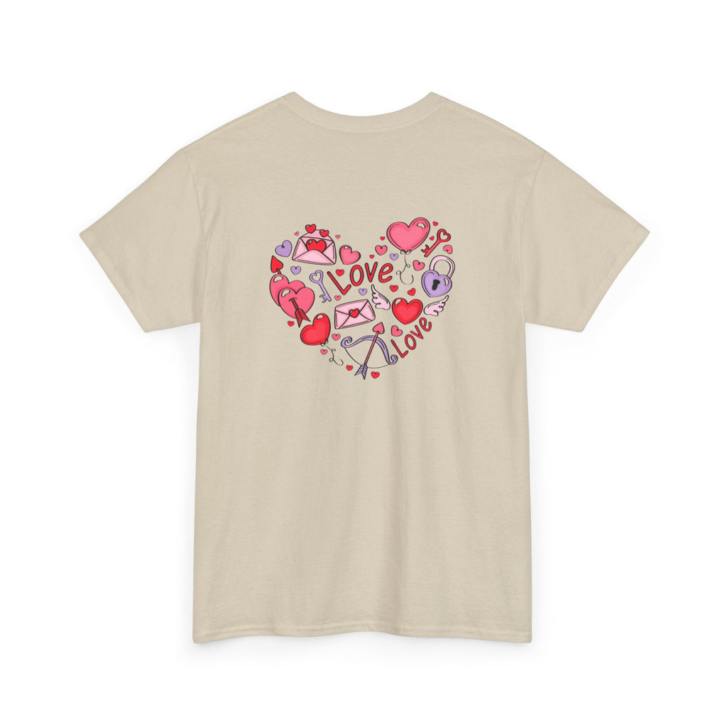 Valentine's Day Love Heart Graphic Tee – Valentine’s Day Romantic Shirt