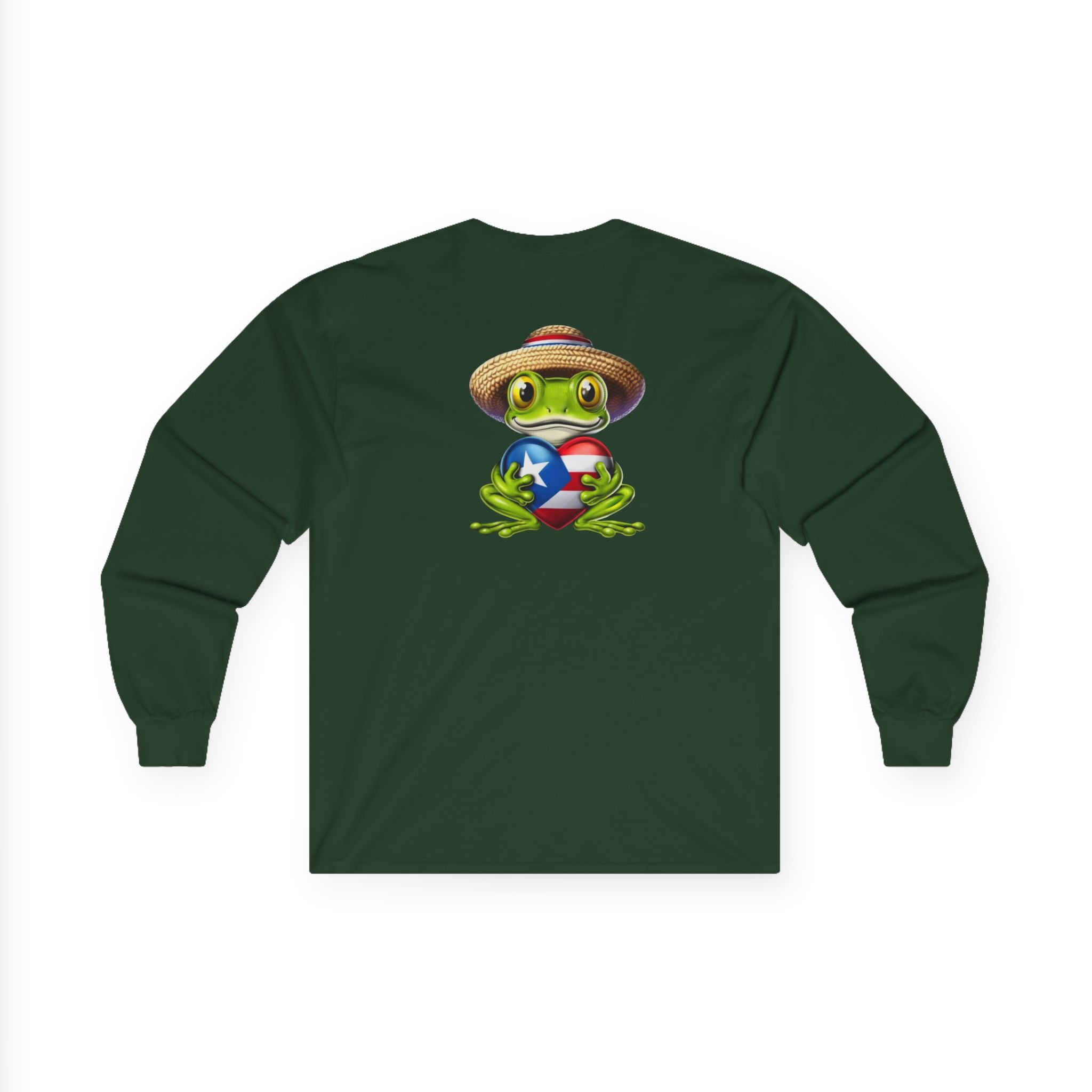 I Heart Puerto Rico/ Jibaro PR Flag Coqui Unisex Ultra Cotton Long Sleeve Tee