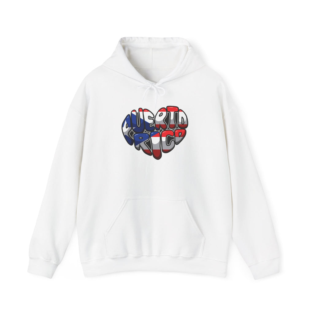 Puerto Rico Flag Heart & Frog Hoodie – Puerto Rican Pride Sweatshirt