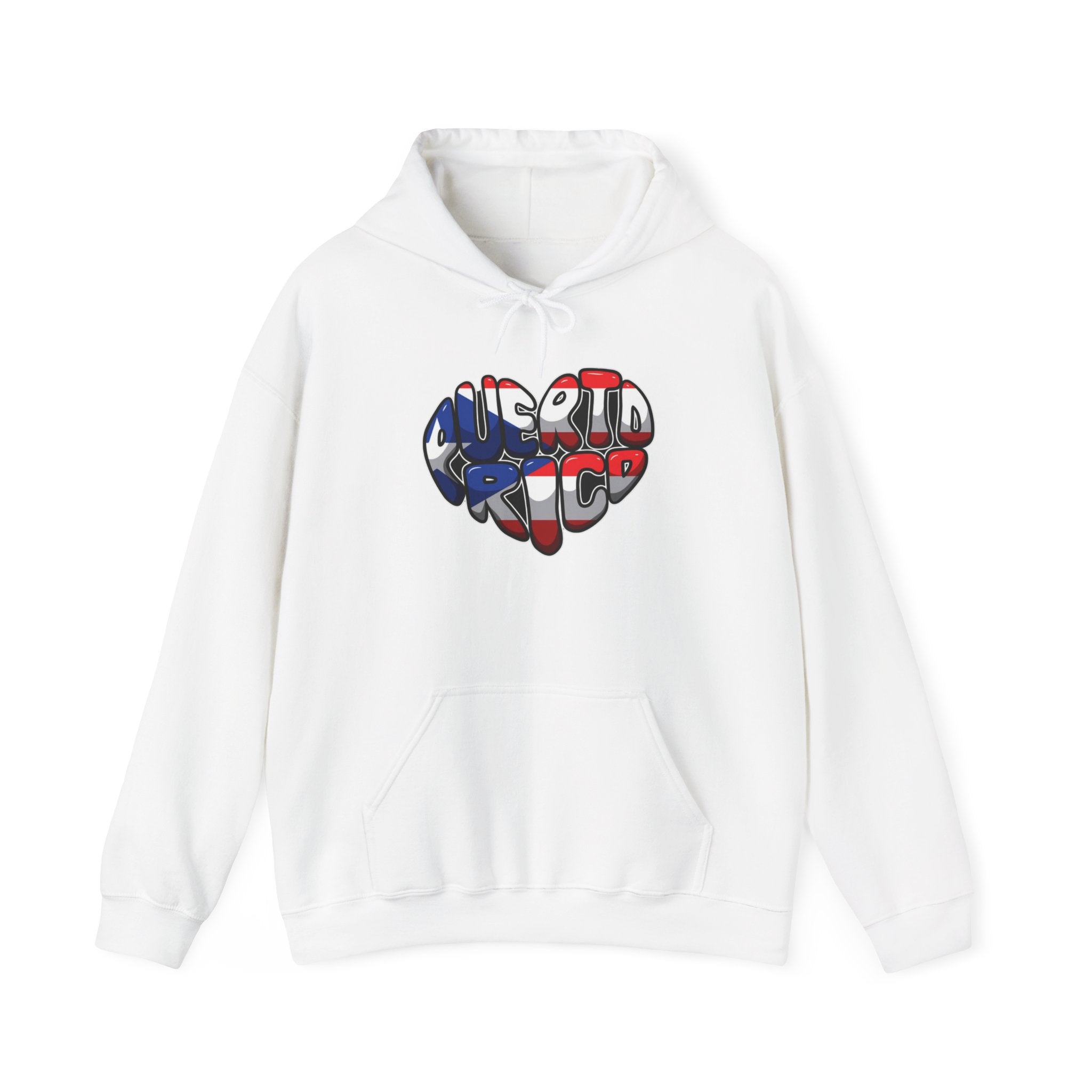 Puerto Rico Flag Heart & Frog Hoodie – Puerto Rican Pride Sweatshirt