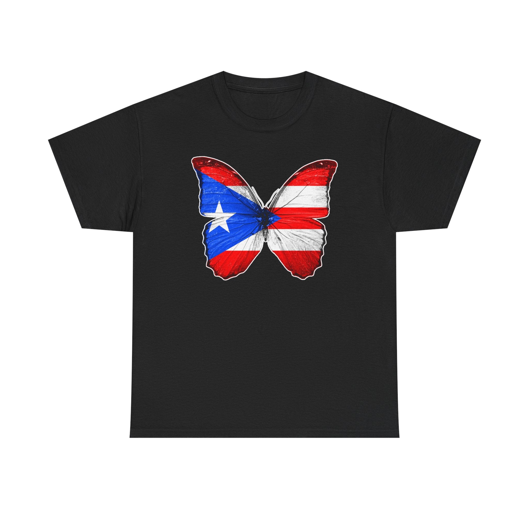 Women's Puerto Rico Flag Butterfly T-Shirt