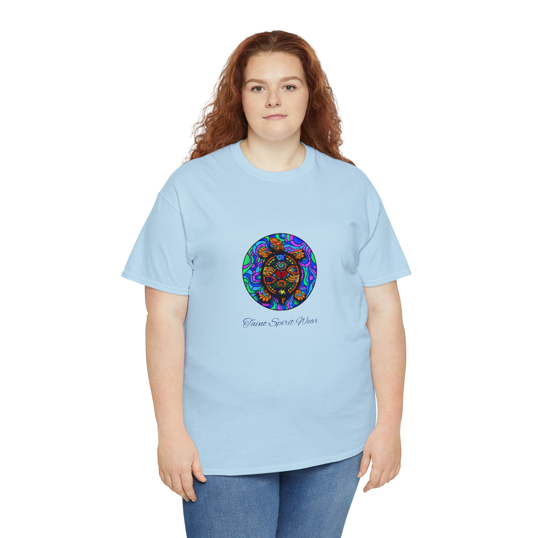Taino-Inspired Turtle Unisex Heavy Cotton Tee