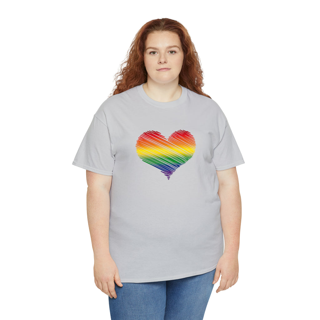 Love is Love Heart Unisex Heavy Cotton Tee