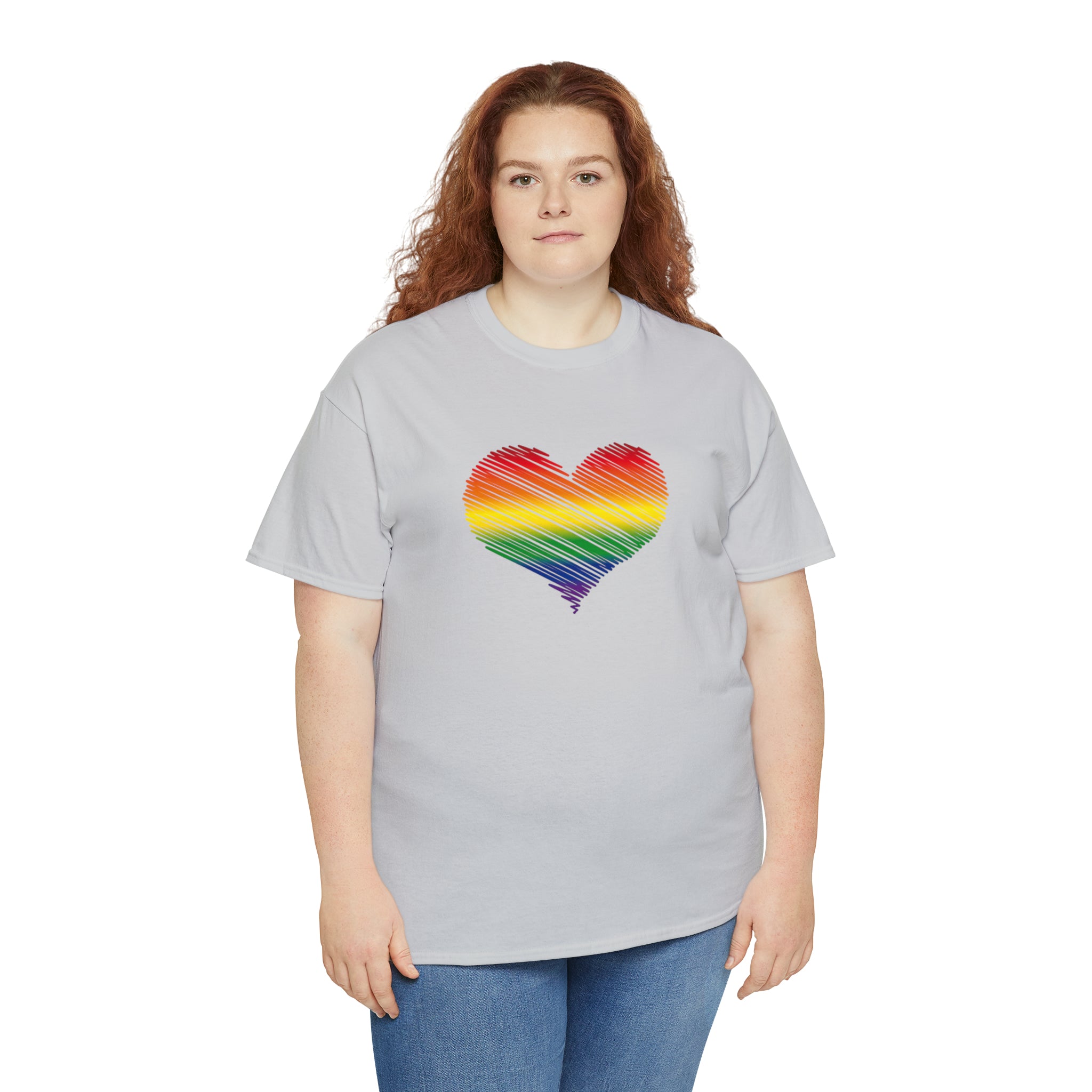 Love is Love Heart Unisex Heavy Cotton Tee