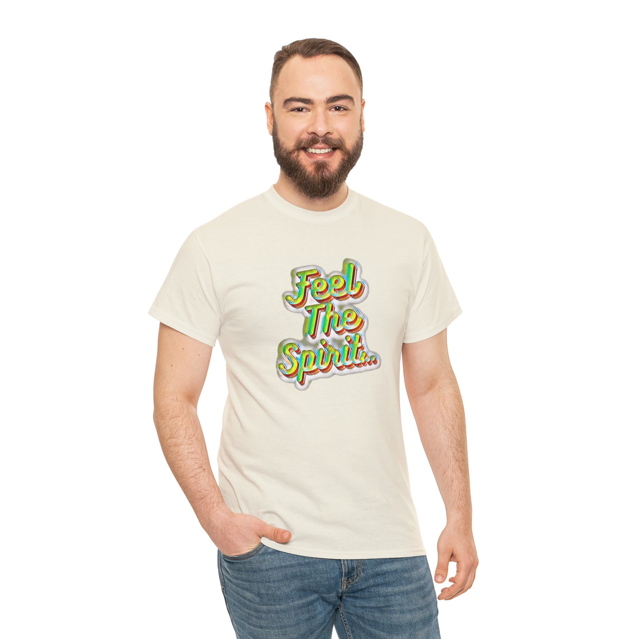 Feel The Spirit Unisex Heavy Cotton Tee