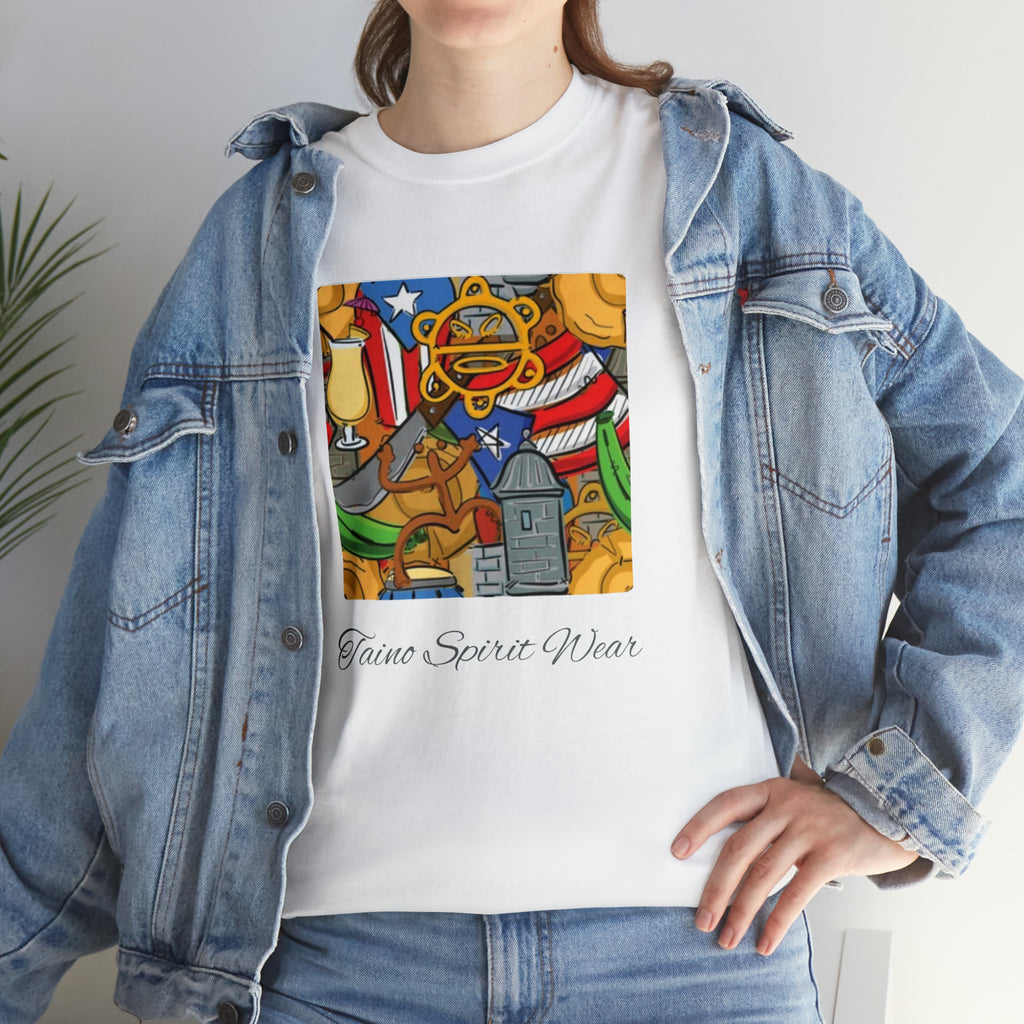 Puerto Rican Heritage Unisex Heavy Cotton Tee