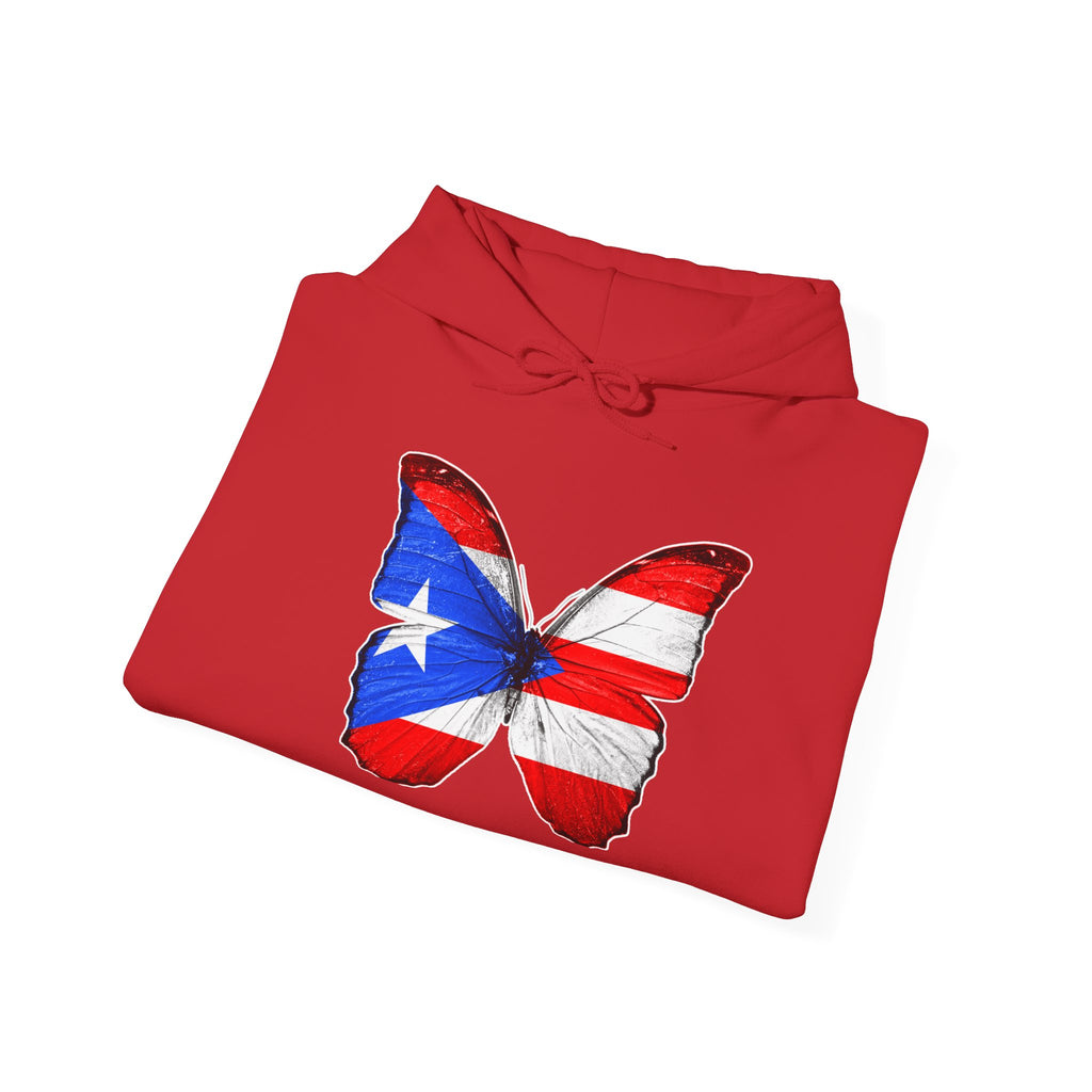 Women's Puerto Rico Flag Butterfly Hoodie