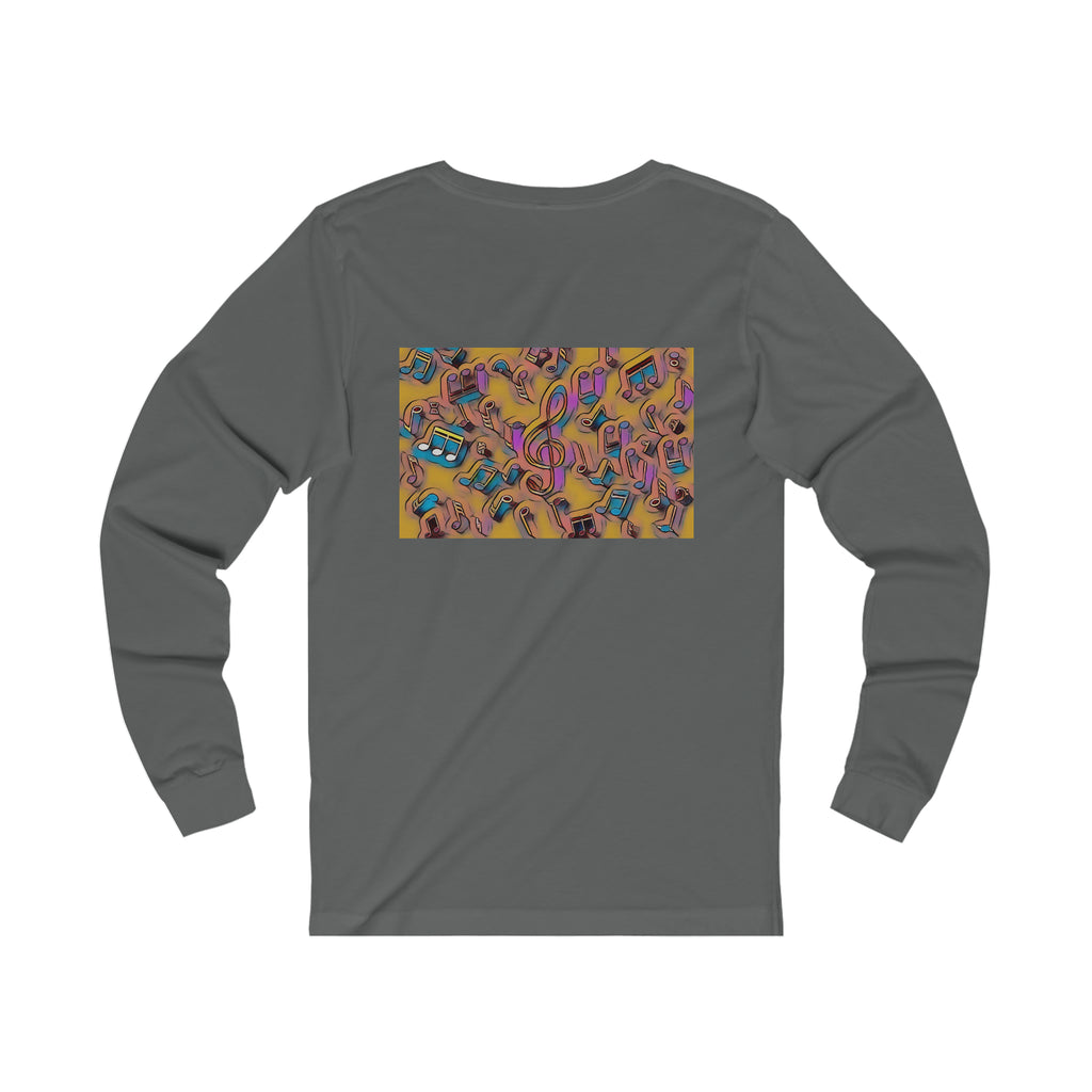 I Love House Music Symbols Unisex Jersey Long Sleeve Tee