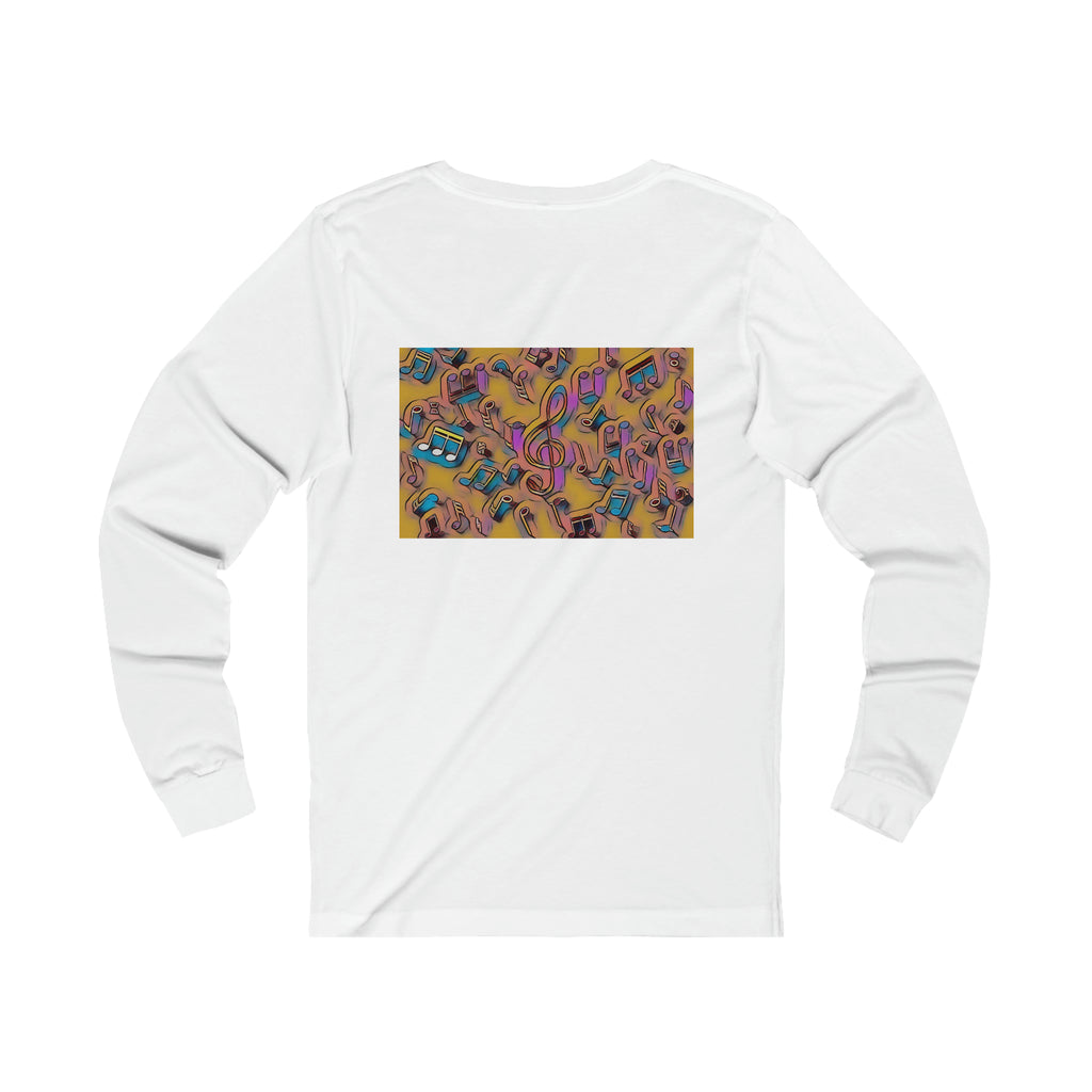 I Love House Music Symbols Unisex Jersey Long Sleeve Tee