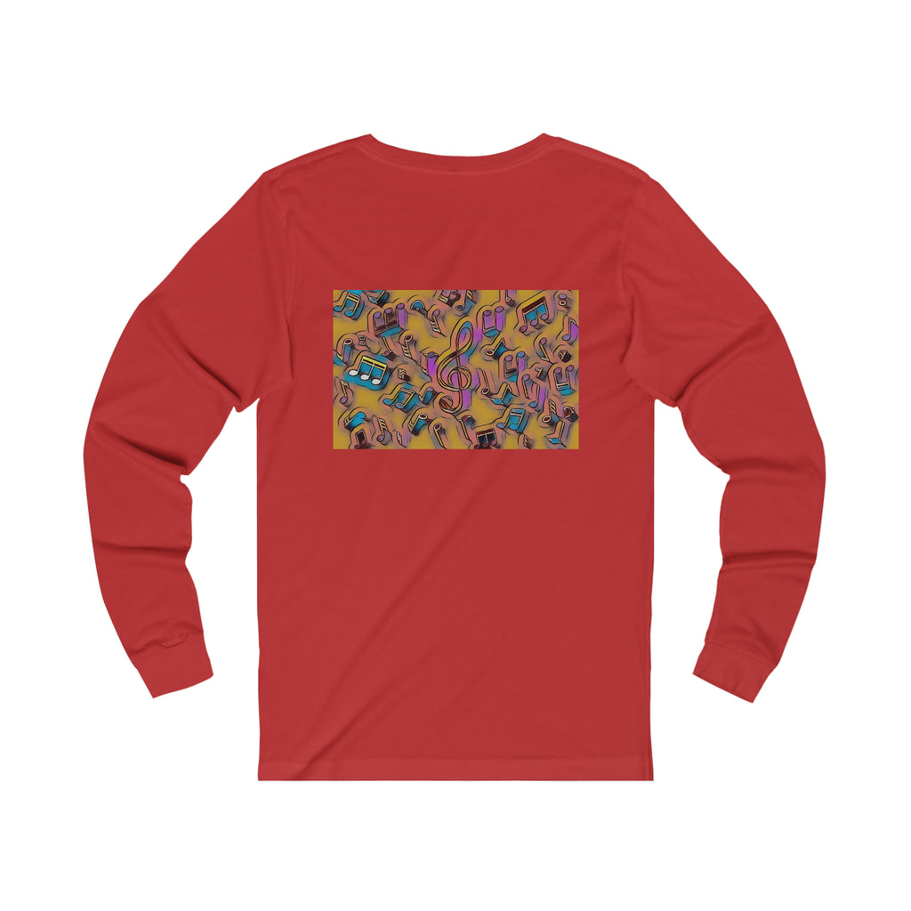 I Love House Music Symbols Unisex Jersey Long Sleeve Tee